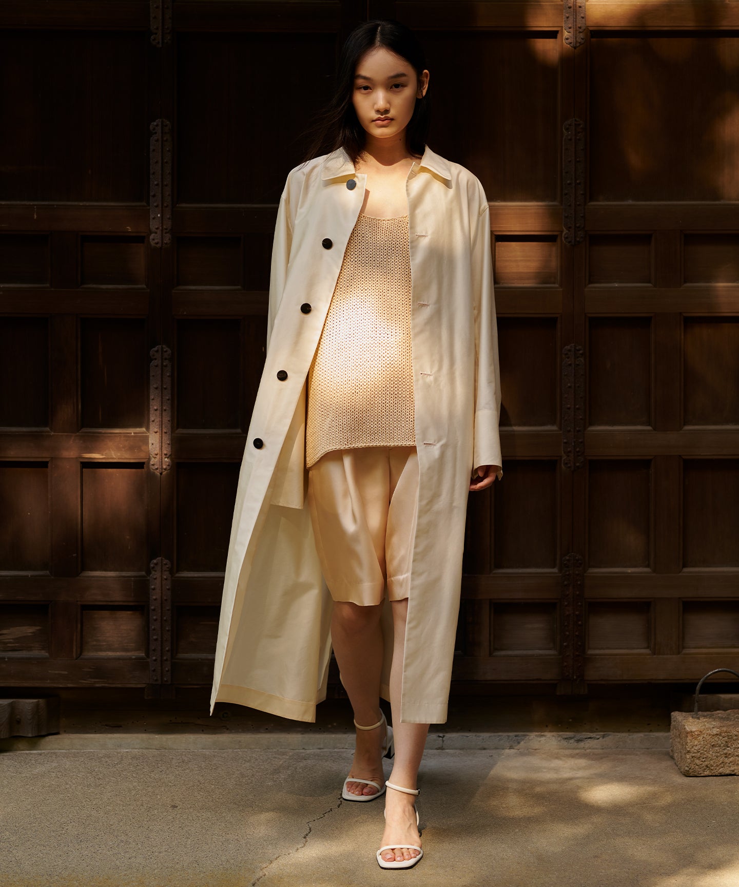22MM SILK TWILL / SHORT PANTS ｜SCEARN/セアン