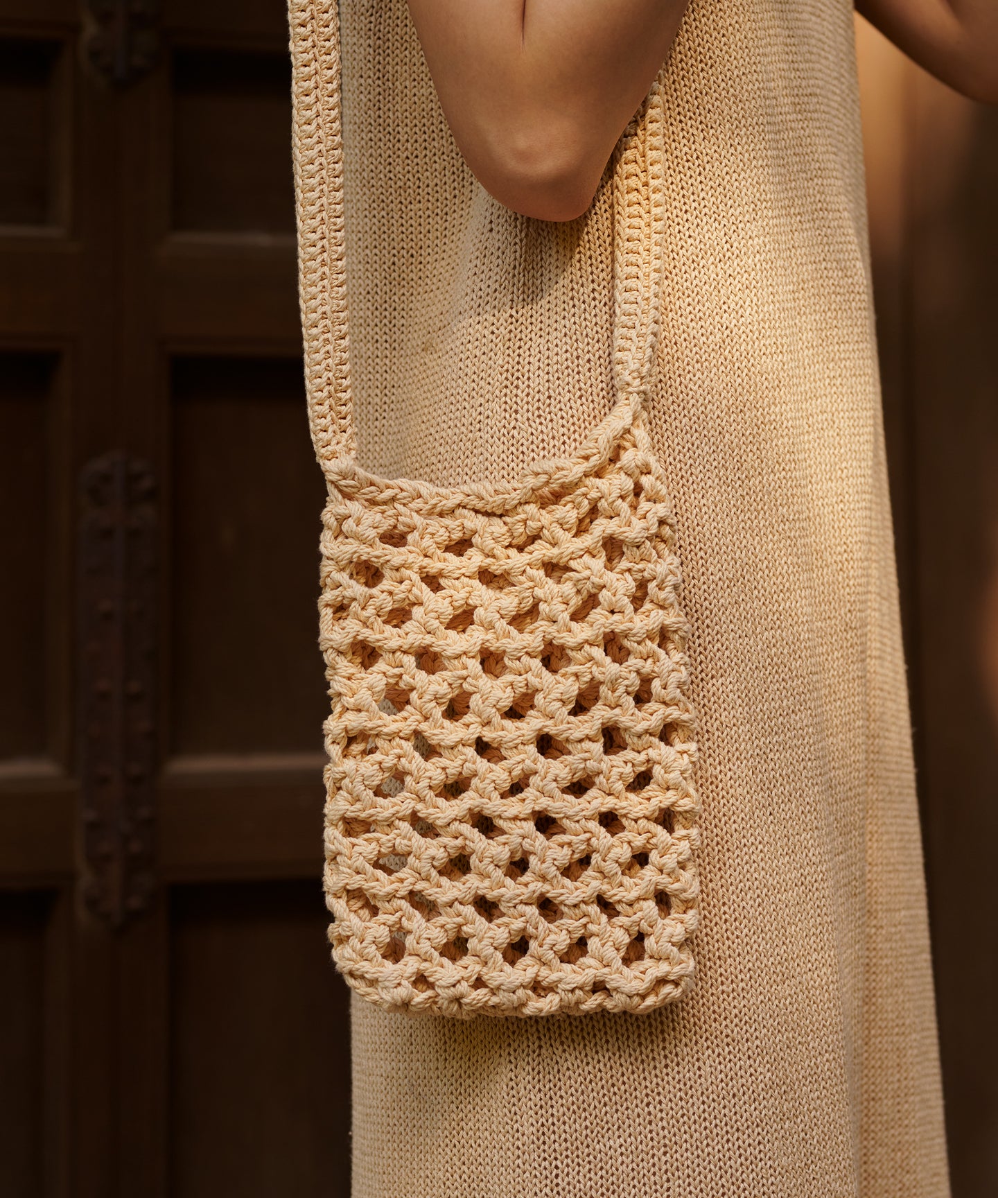 COTTON CODE HAND KNIT / BAG