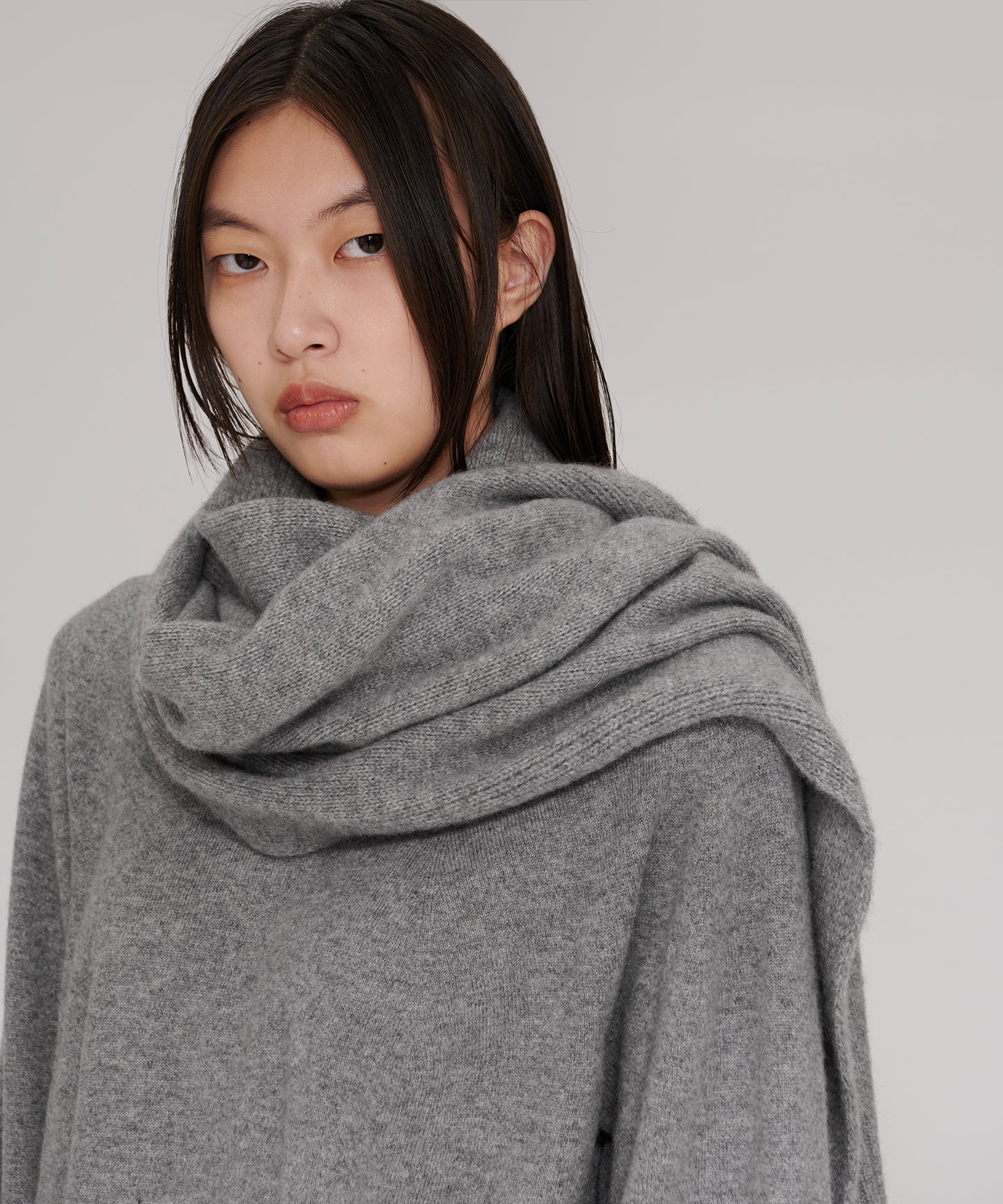 CASHMERE MIDDLE  GAUGE / STOLE