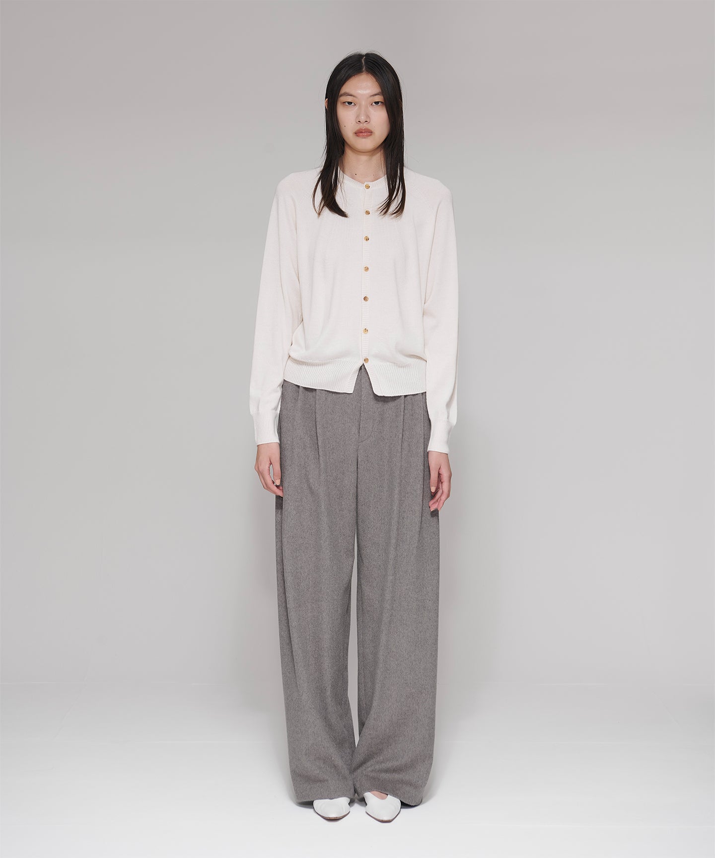 CASHMERE SILK WHOLEGARMENT / CARDIGAN