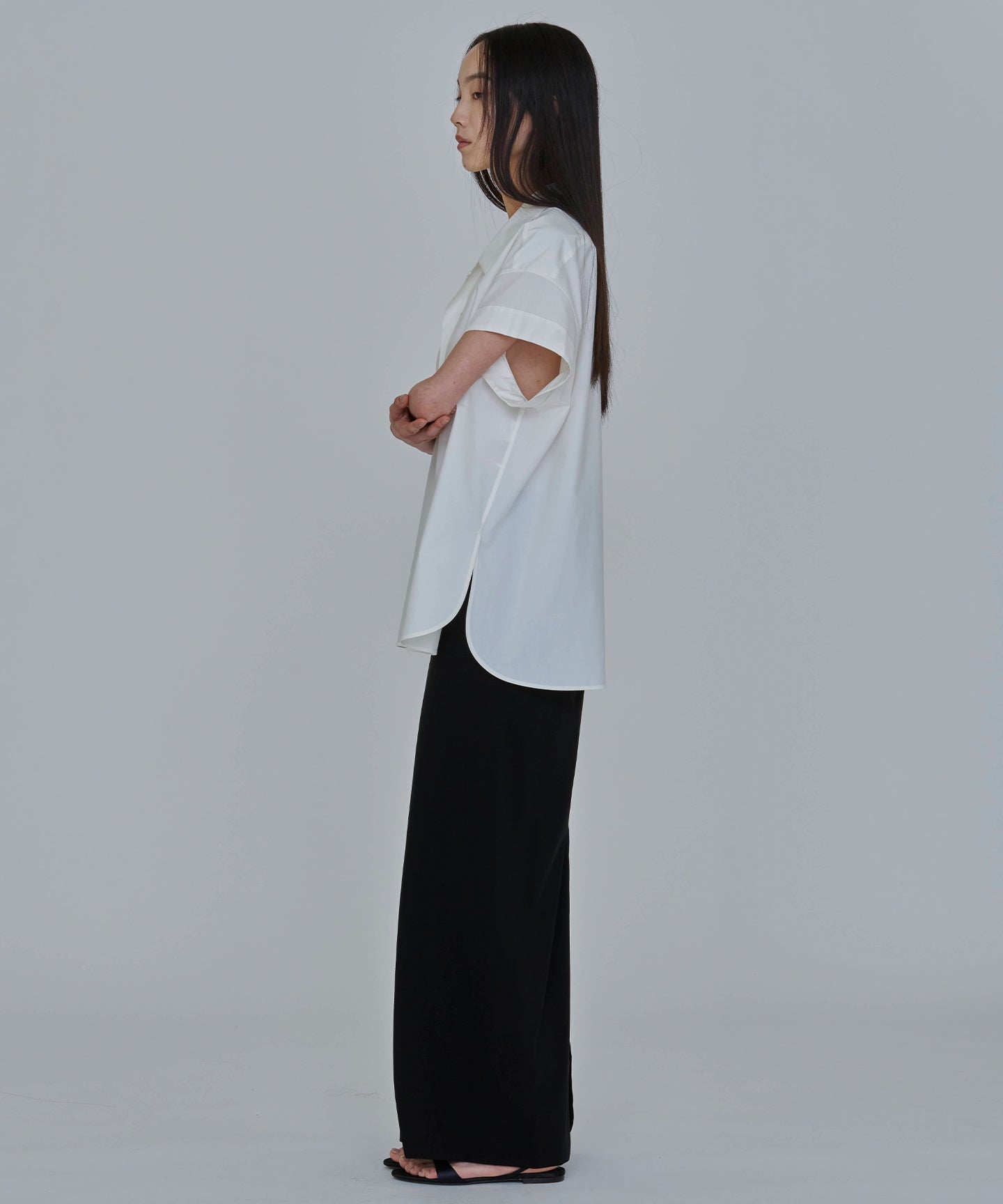 COTTON SILK TYPEWRITER / OPEN COLLAR SHIRTS