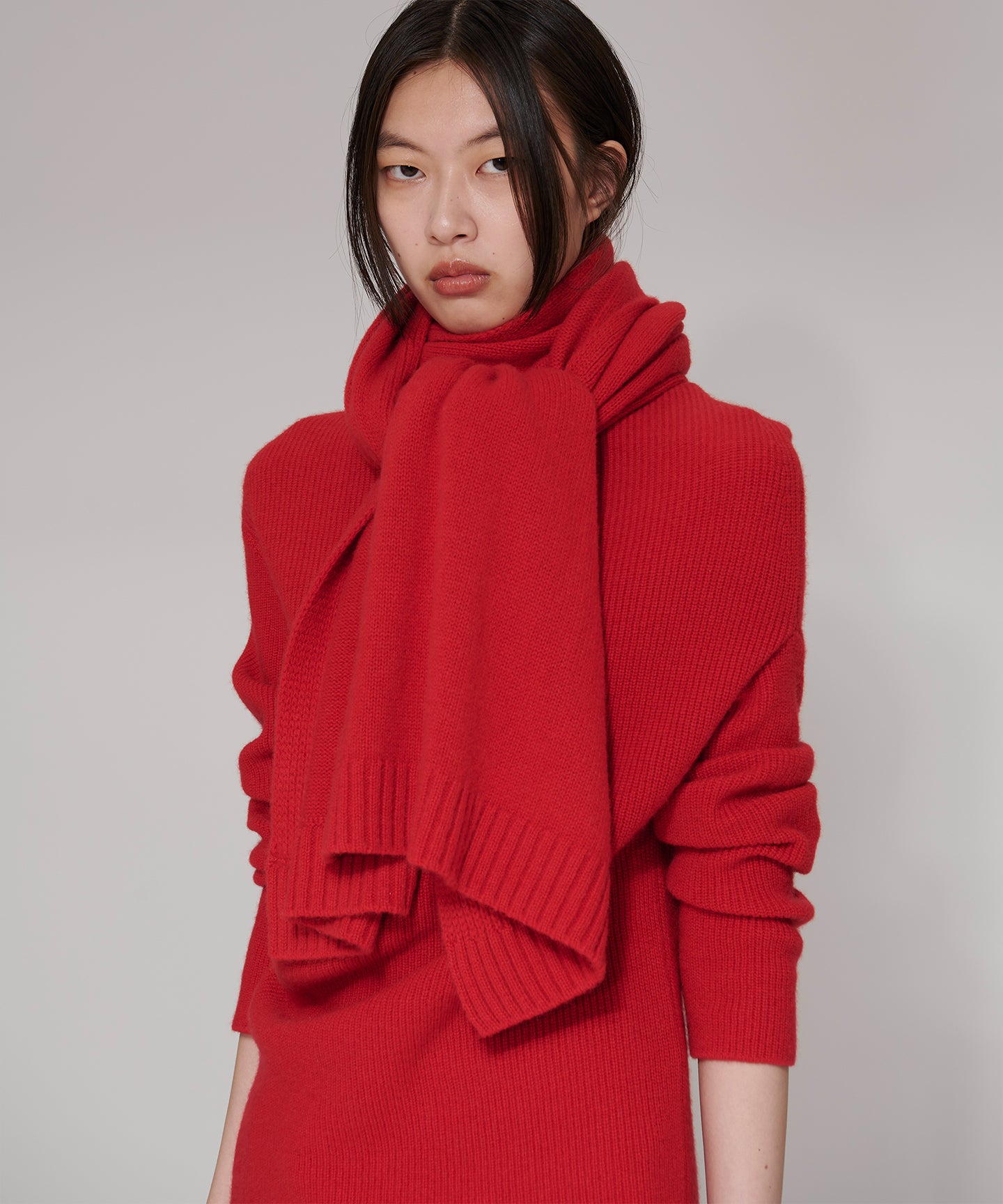 CASHMERE MIDDLE  GAUGE / STOLE