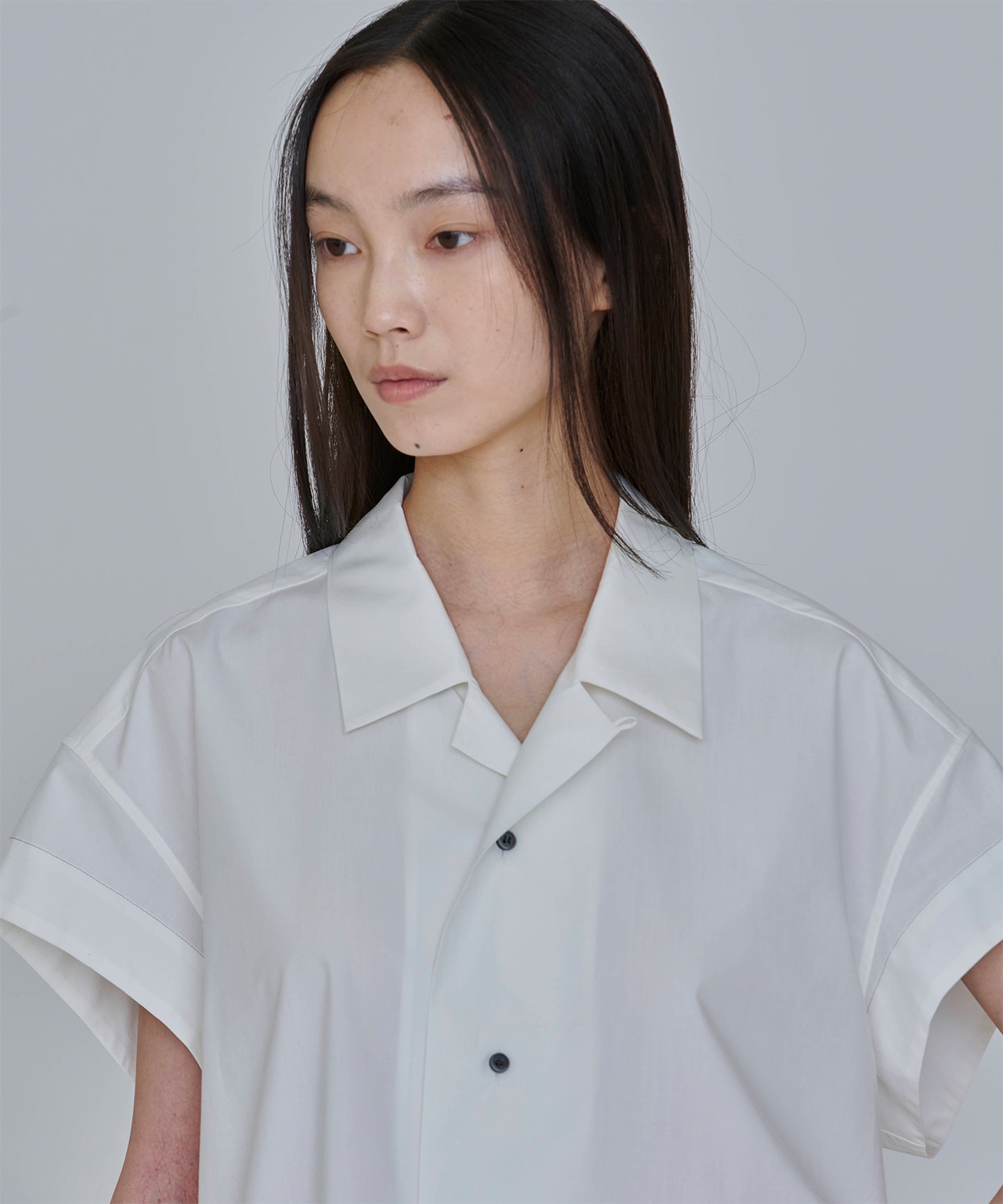 COTTON SILK TYPEWRITER / OPEN COLLAR SHIRTS