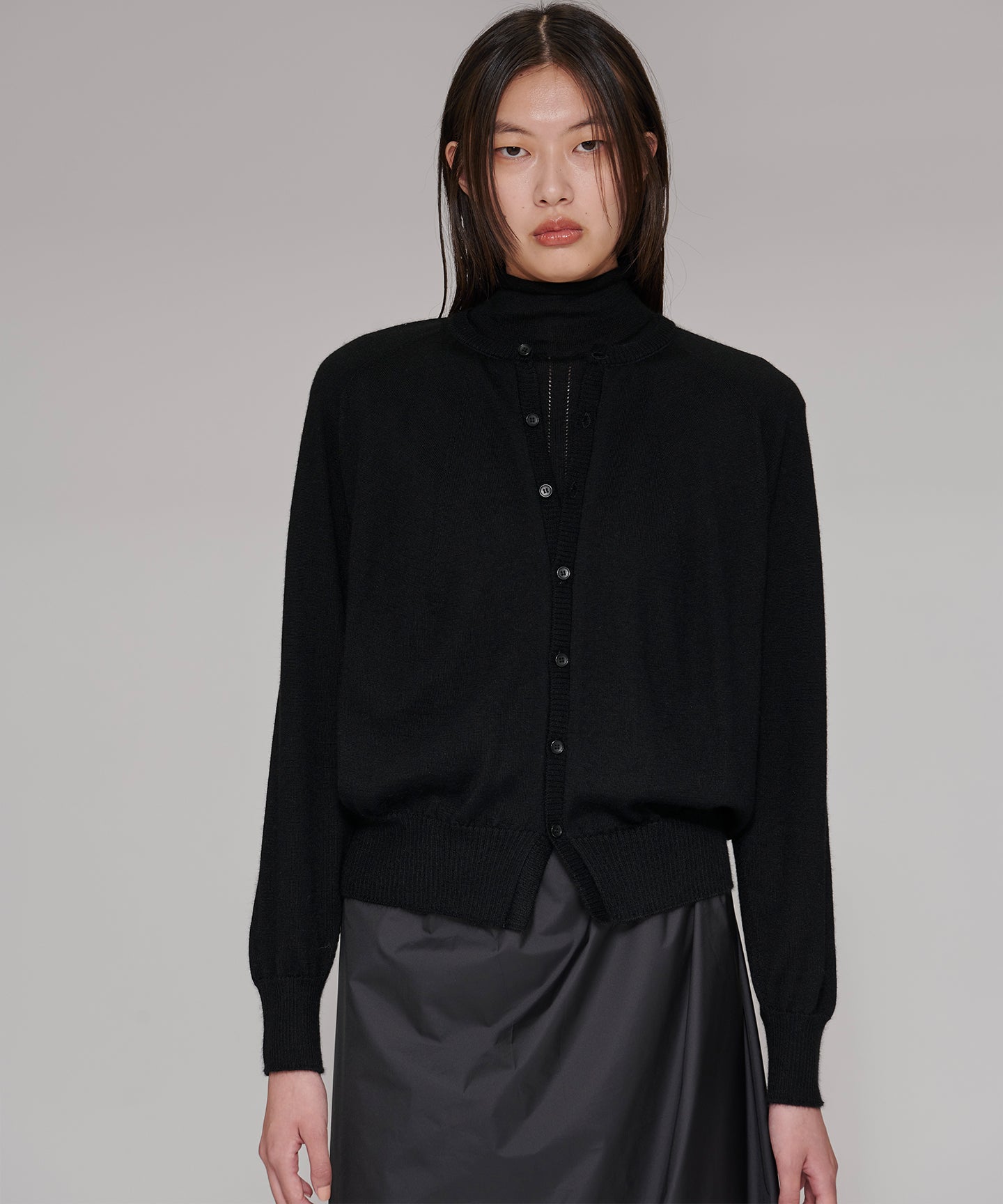 CASHMERE SILK WHOLEGARMENT / CARDIGAN