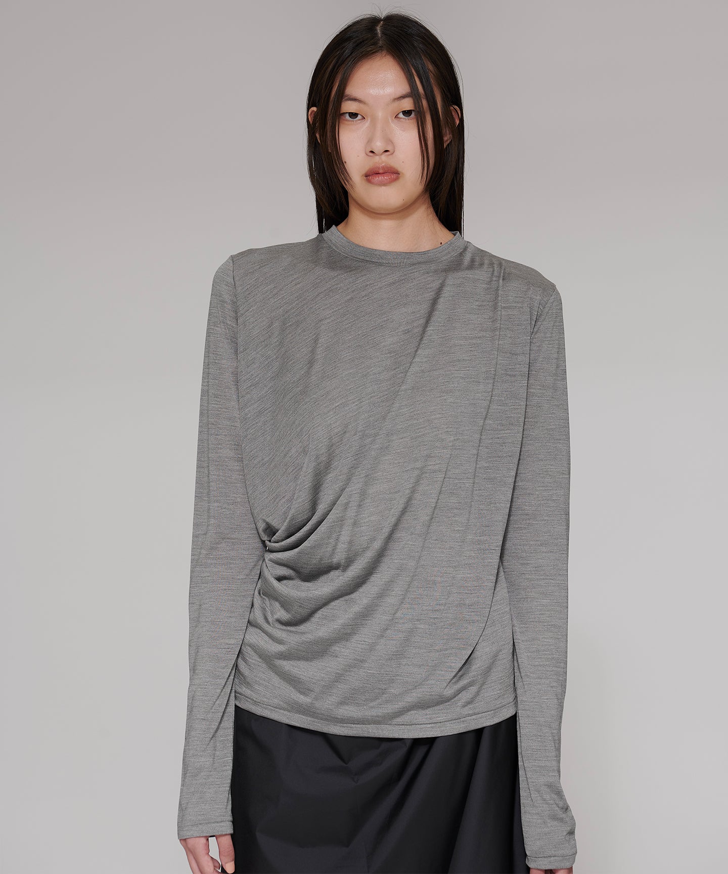 SILK JERSEY / CREWNECK PULLOVER