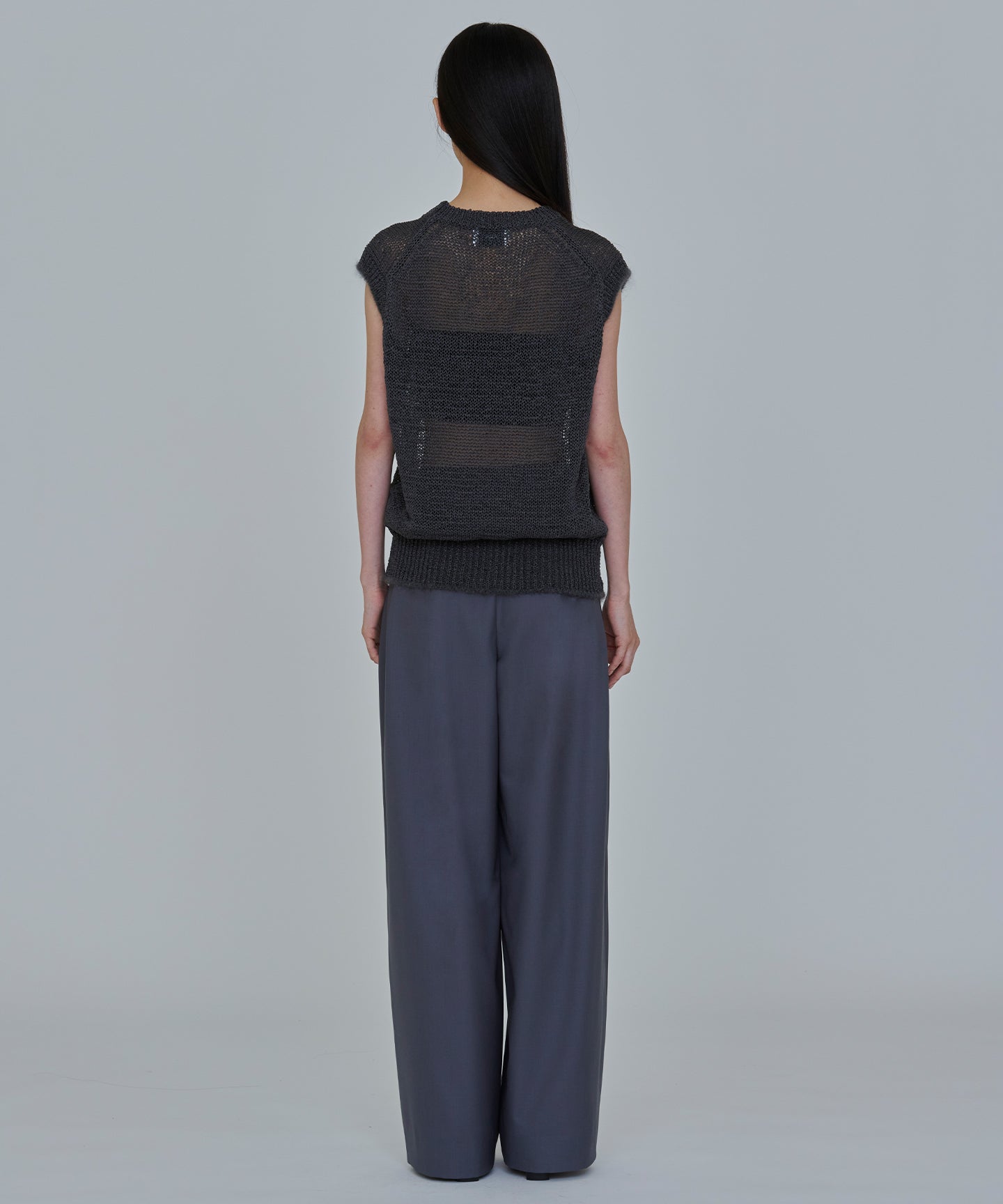 WORSTED TROPICAL / TUCKED PANTS