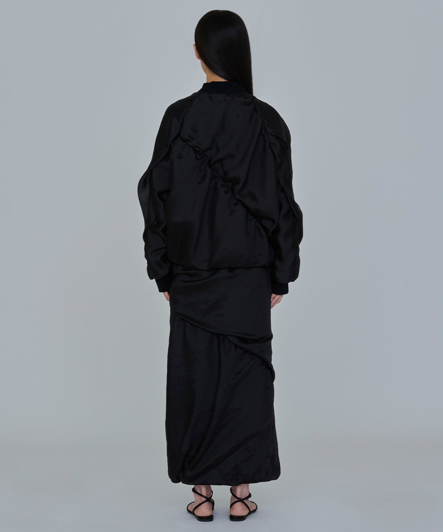 7MMSILK ORGANDIE / TWISTED BLOUSON