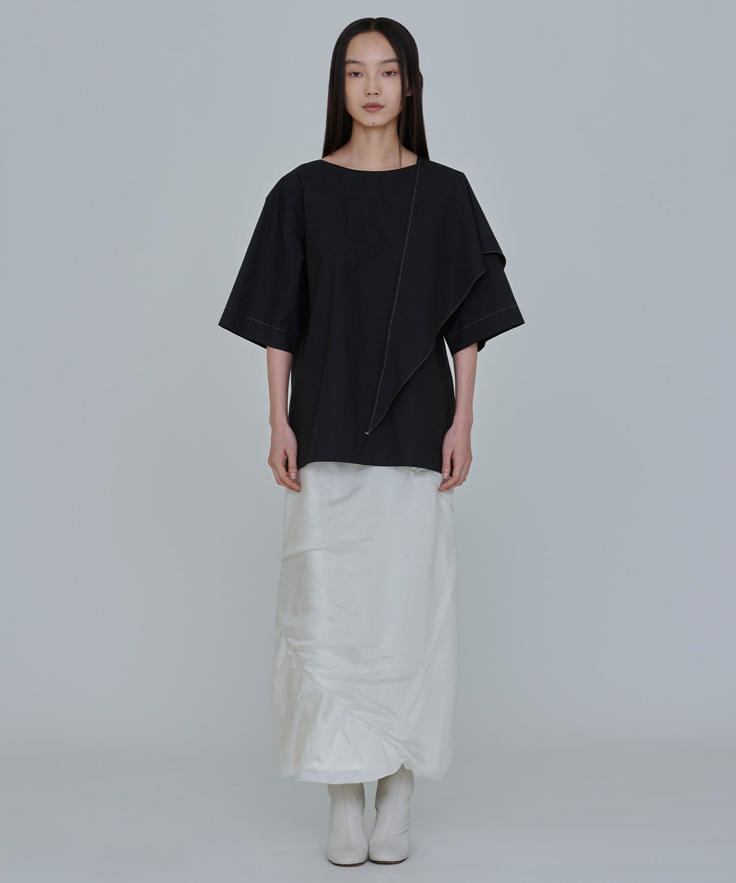 7MMSILK ORGANDIE / TWISTED SKIRT