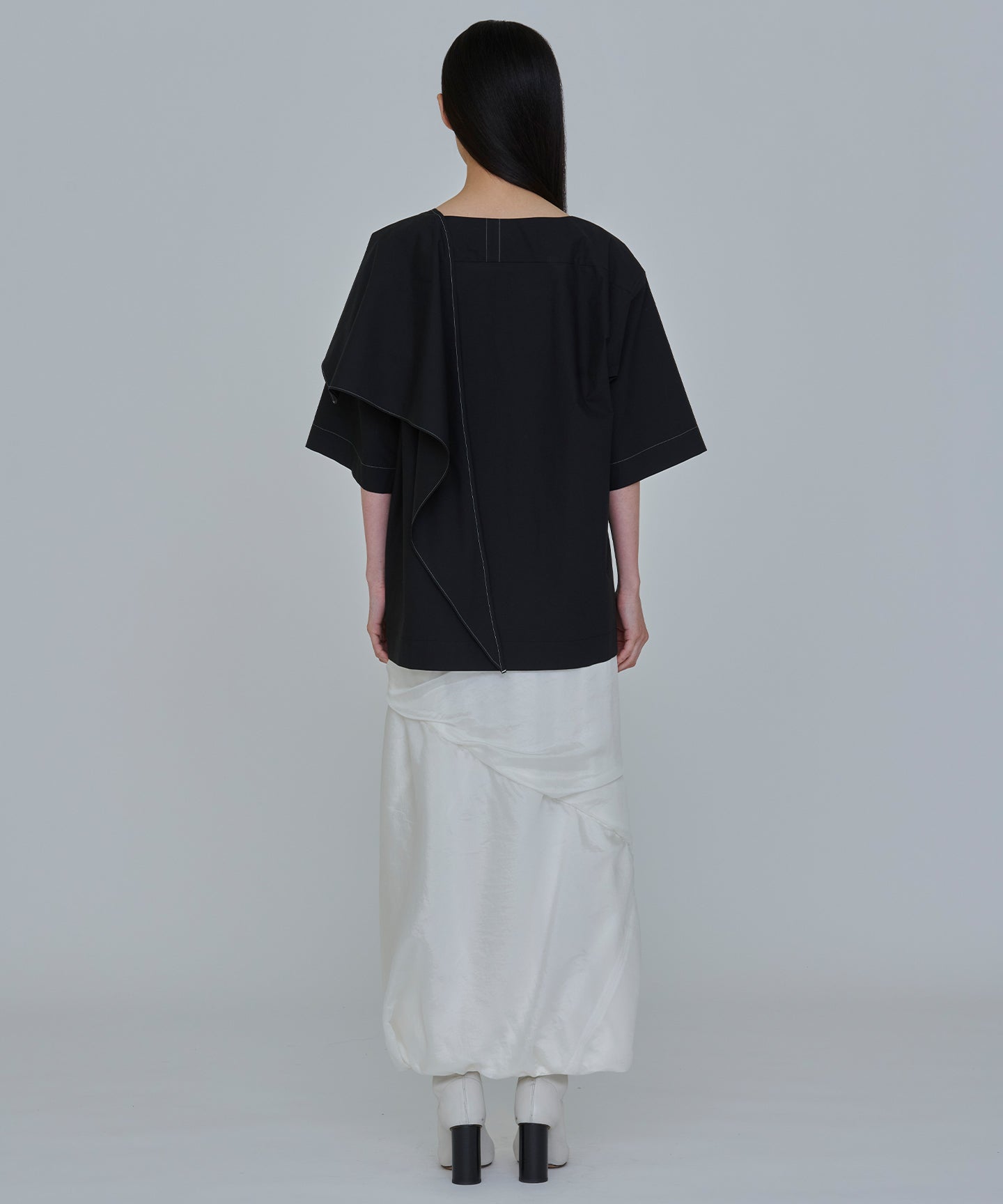 7MMSILK ORGANDIE / TWISTED SKIRT