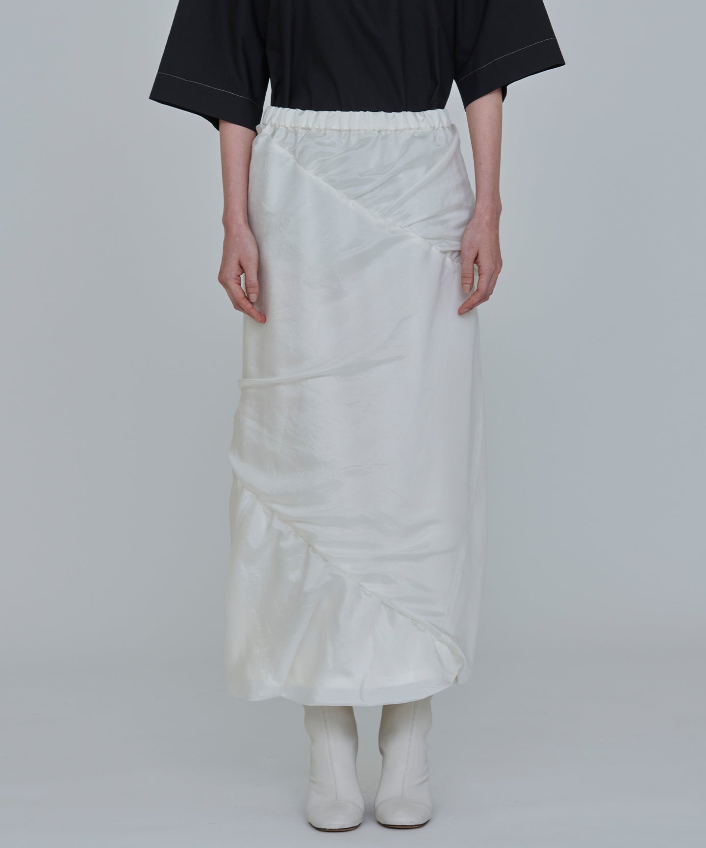 7MMSILK ORGANDIE / TWISTED SKIRT
