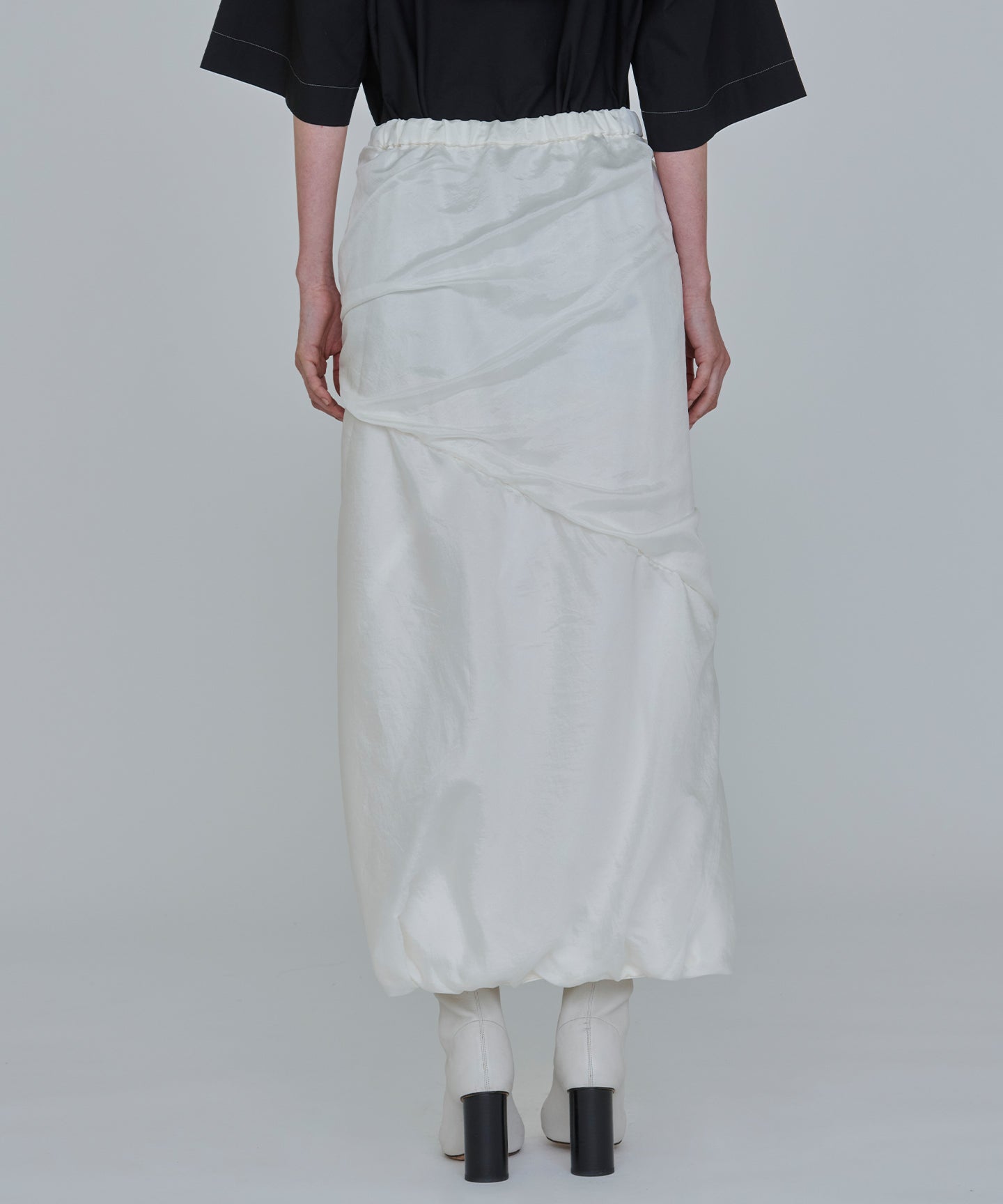 7MMSILK ORGANDIE / TWISTED SKIRT