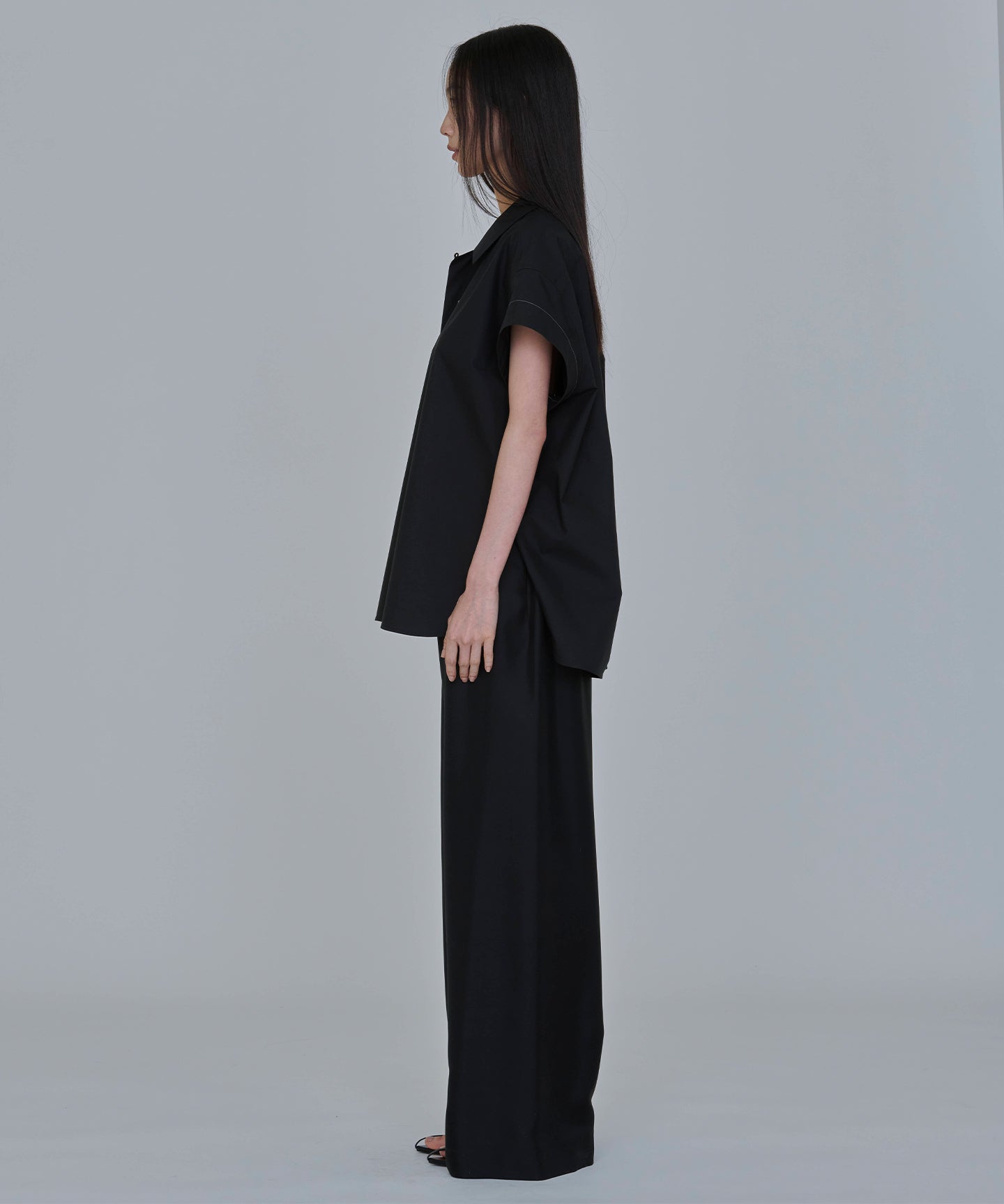 COTTON SILK TYPEWRITER / OPEN COLLAR SHIRTS