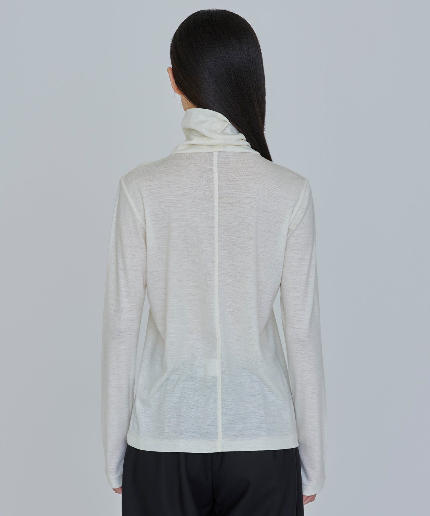 WOOL JERSEY / HIGH NECK LS