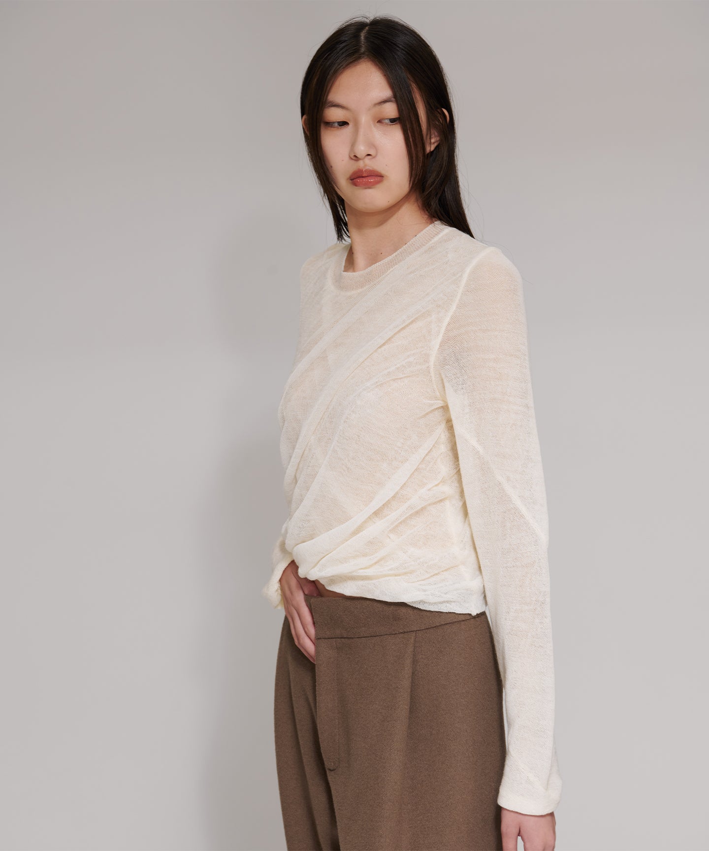 WOOL HIGH TWIST / LONG SLEEVES KNIT