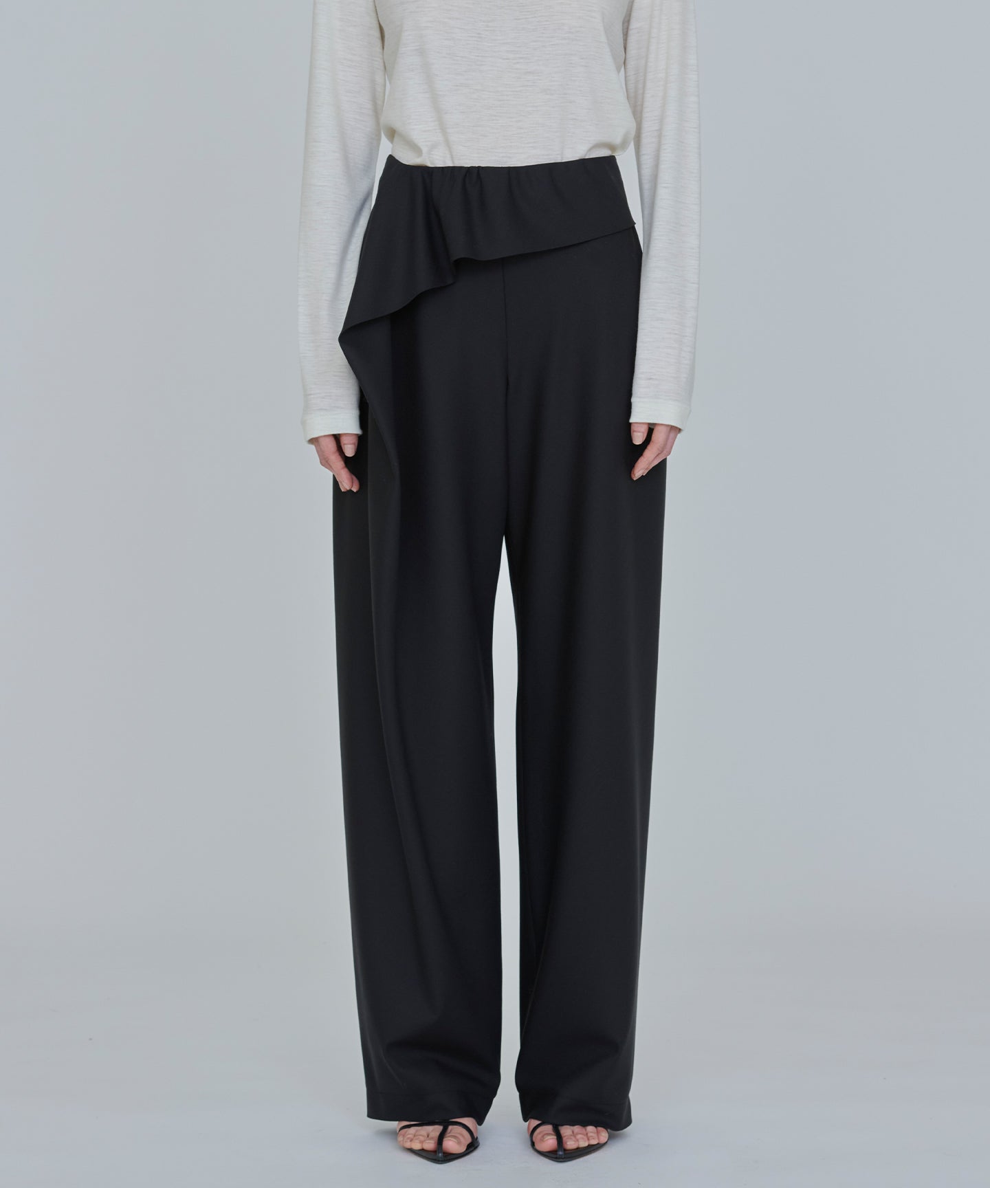 WOOL TROPICAL / DRAPE CONTINUED PANTS