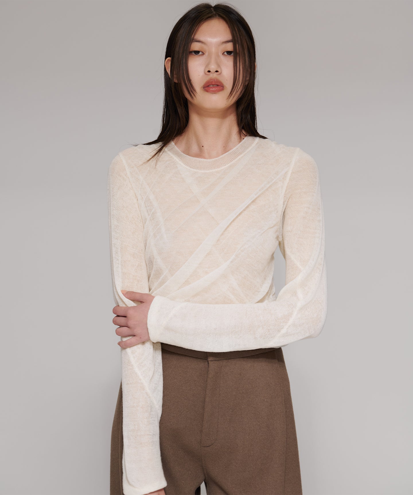 WOOL HIGH TWIST / LONG SLEEVES KNIT