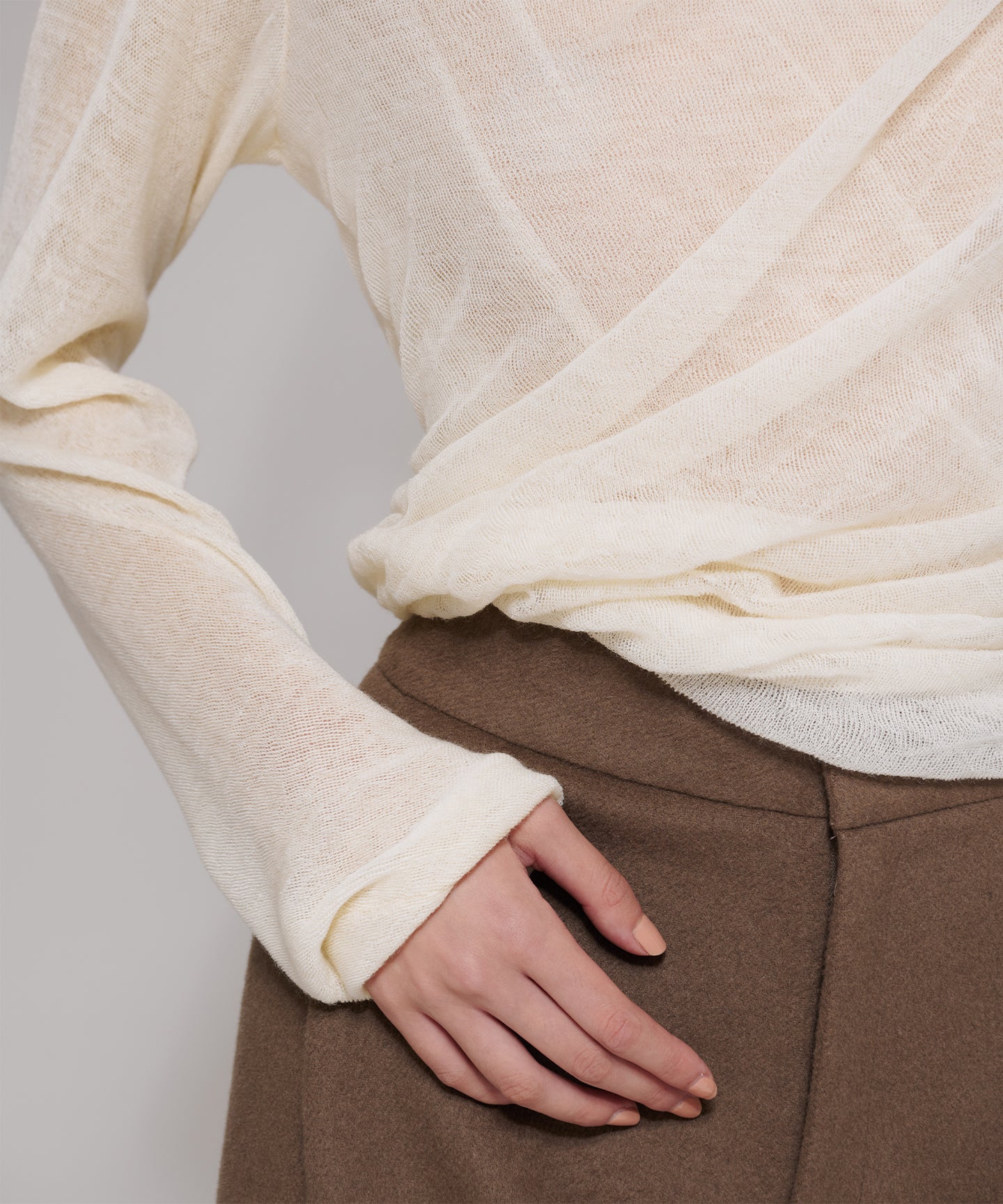 WOOL HIGH TWIST / LONG SLEEVES KNIT