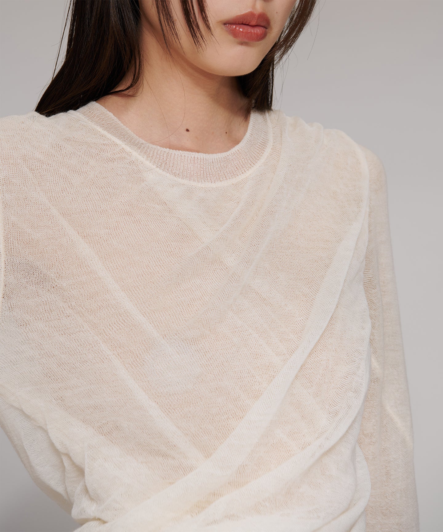 WOOL HIGH TWIST / LONG SLEEVES KNIT