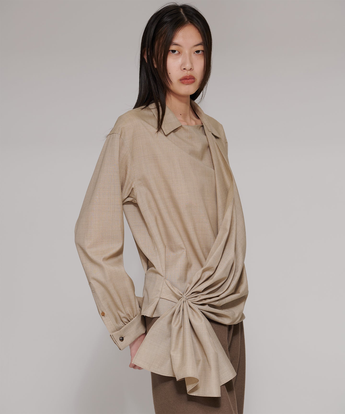 SILK WOOL TROPICAL / BLOUSE