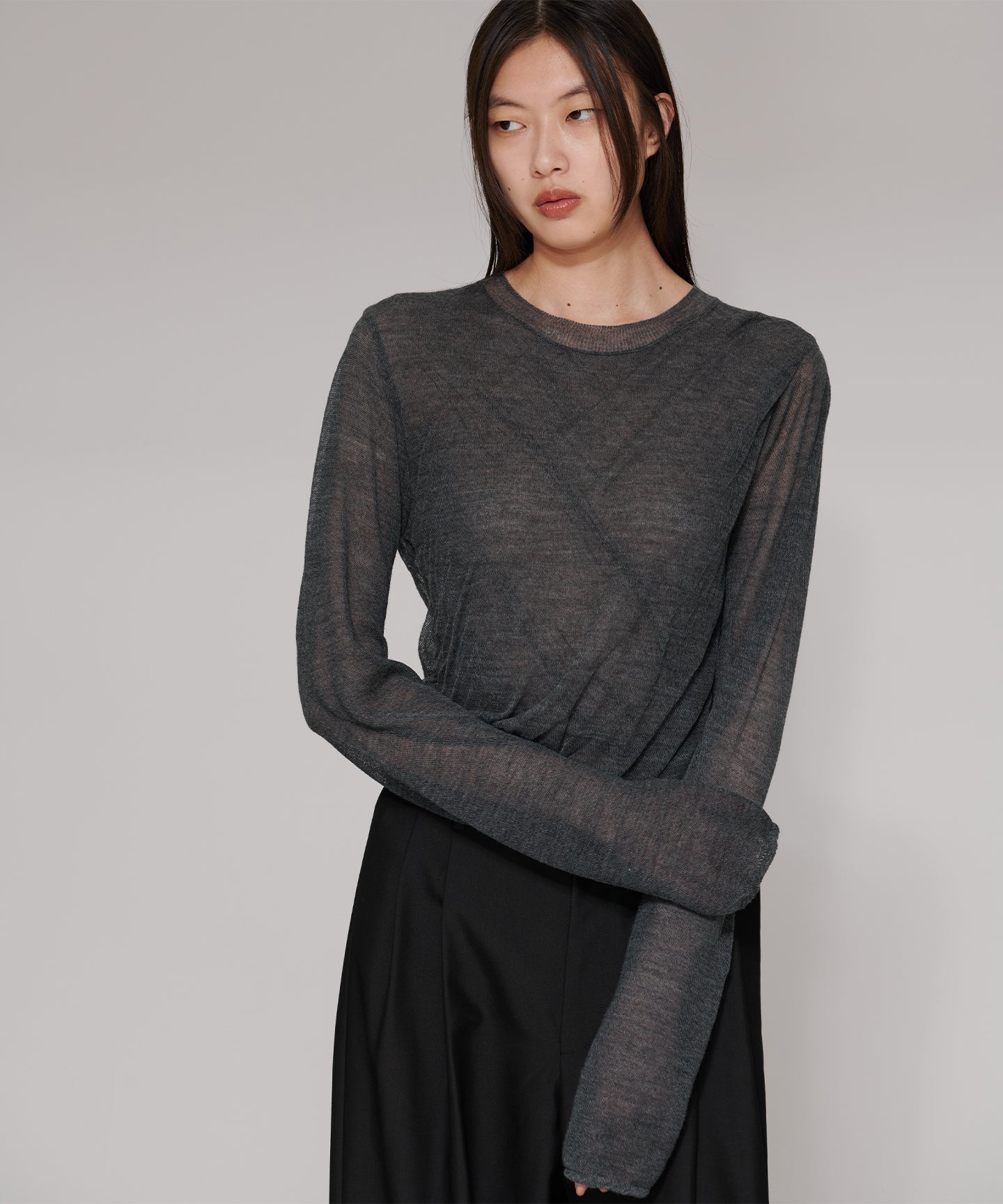 WOOL HIGH TWIST / LONG SLEEVES KNIT