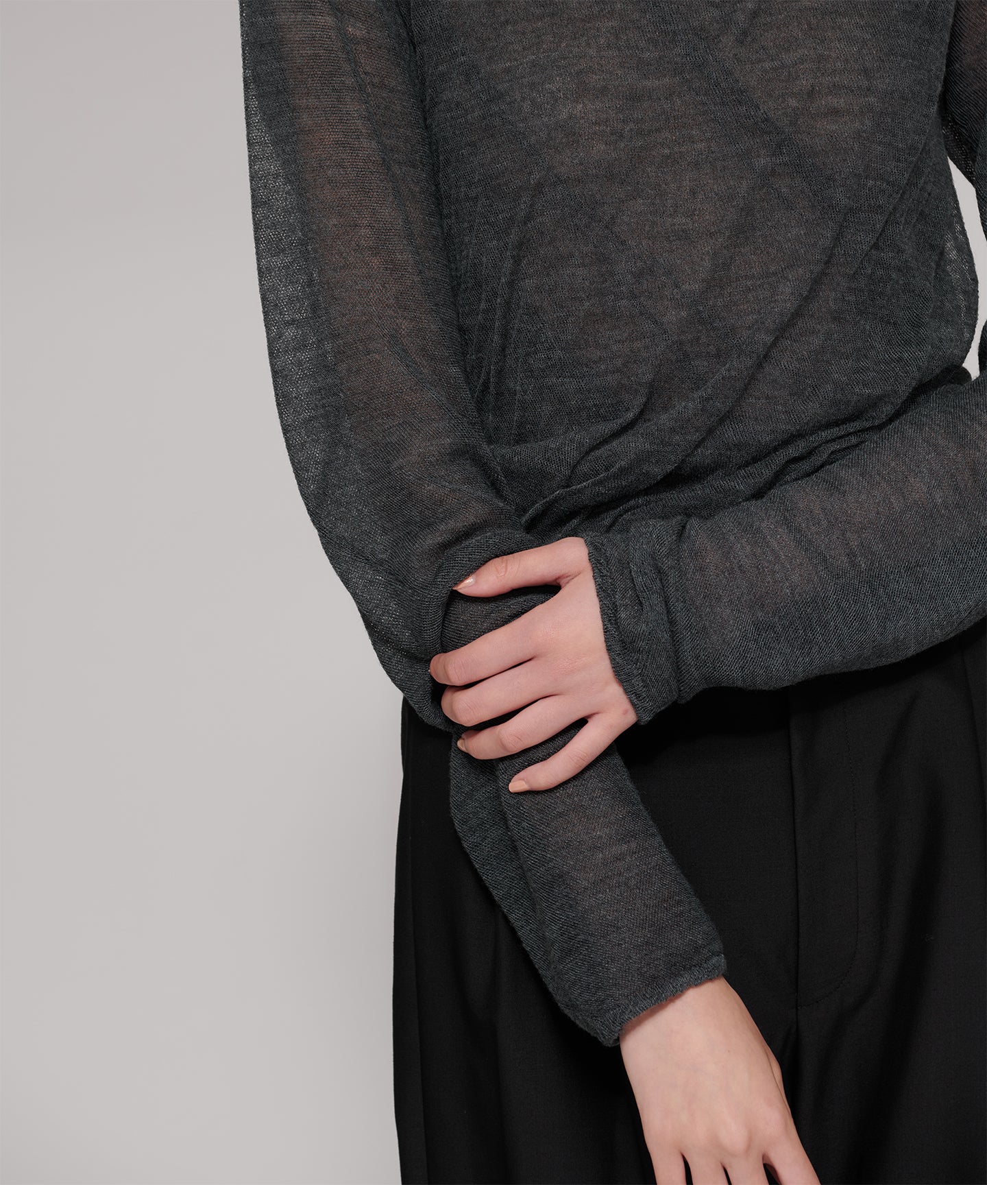 WOOL HIGH TWIST / LONG SLEEVES KNIT