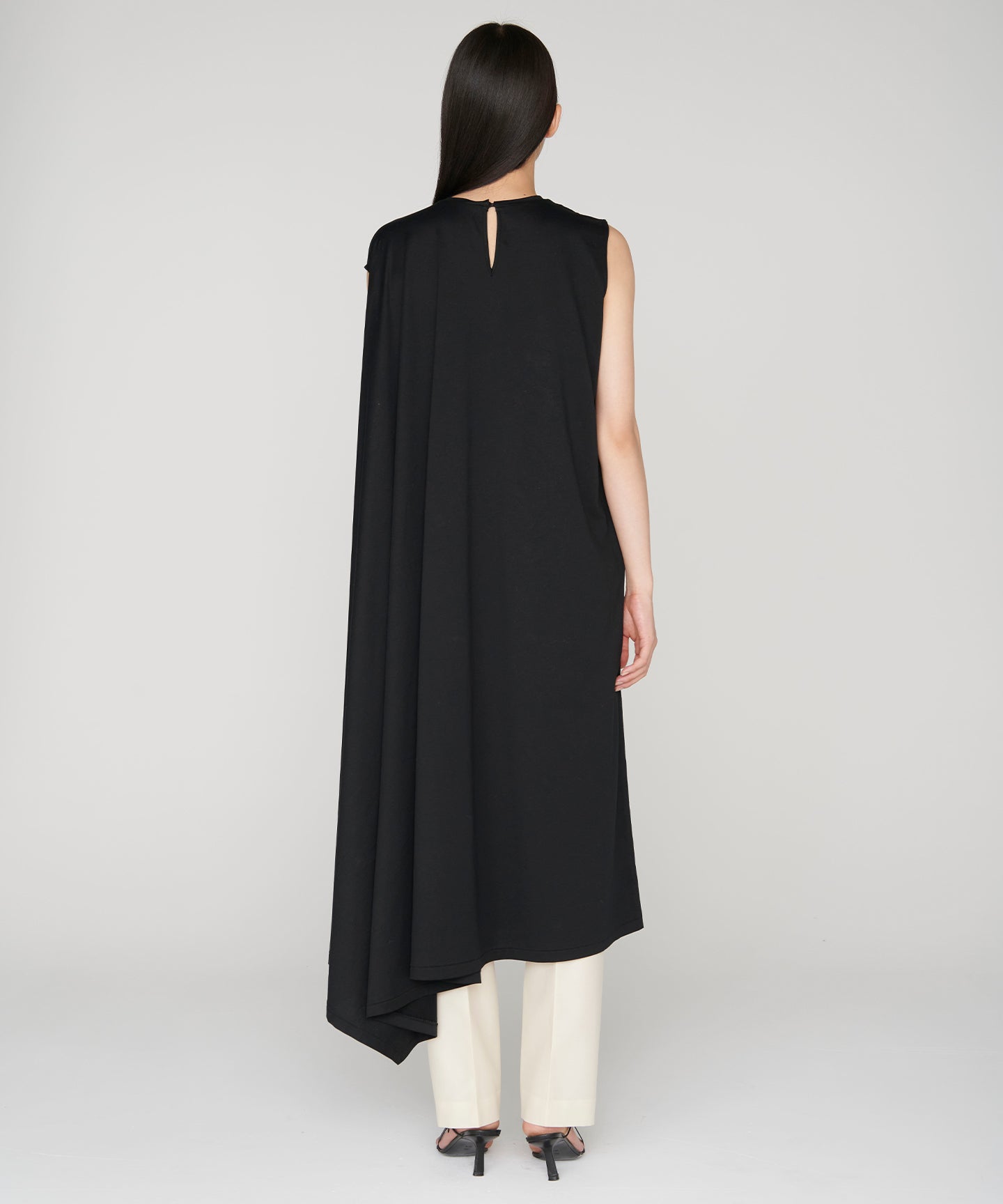 WOOL SILK / SLIM LEG PANTS