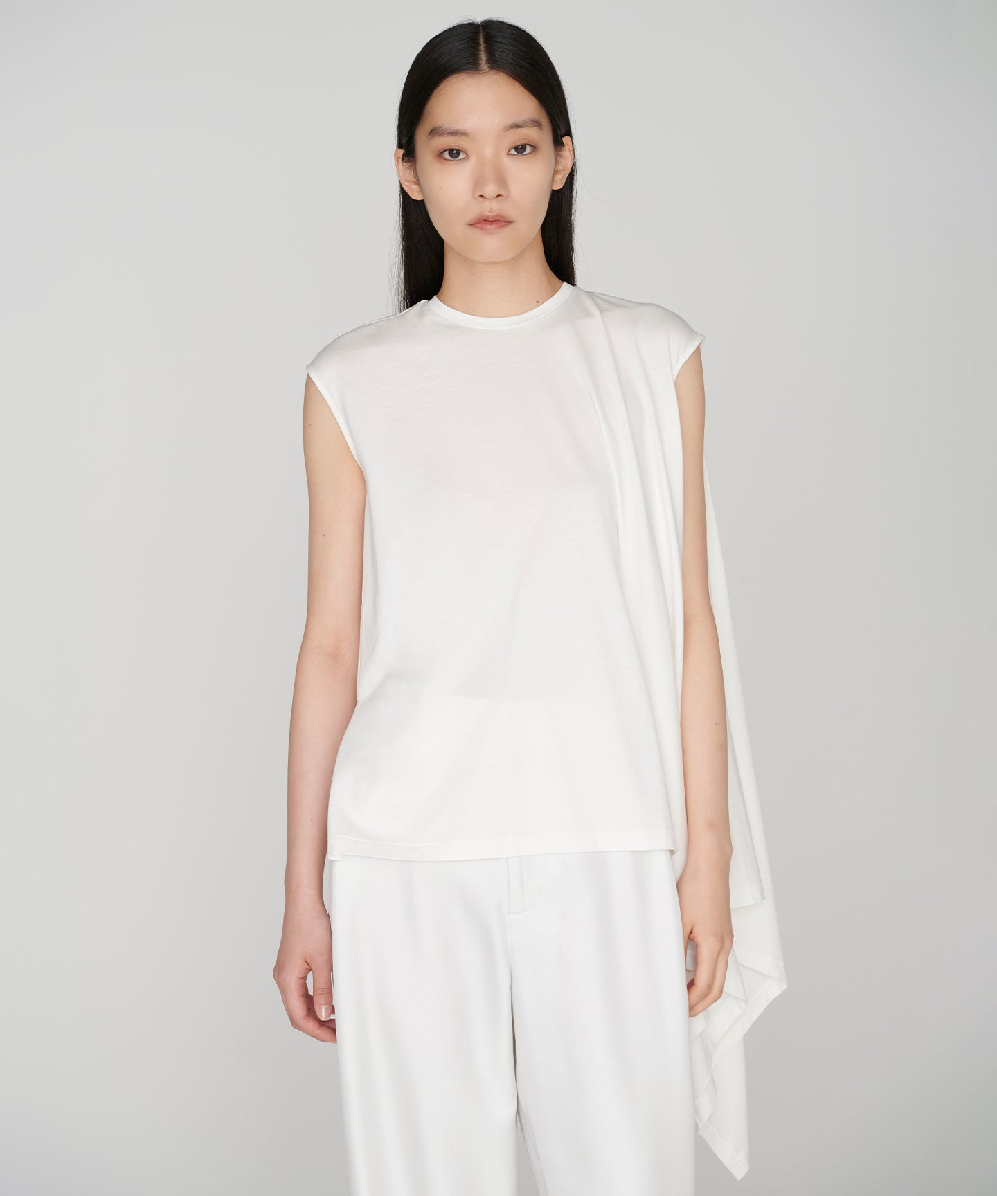 COTTON  LOTUS JERSEY / KASHIGU T-SHIRT