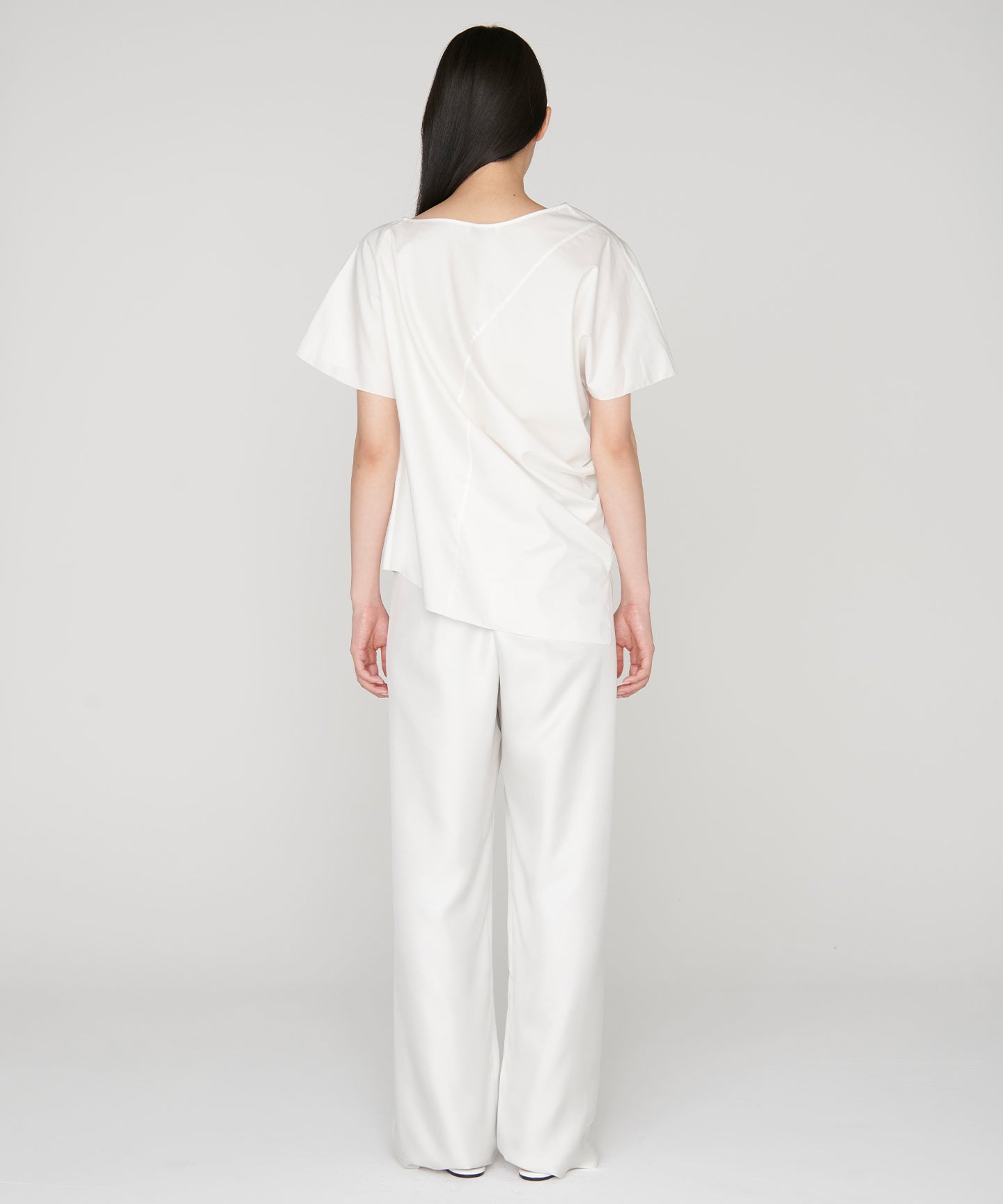 22MM SILK TWILL / SINGLE PLEATED TSUTSUMU PANTS