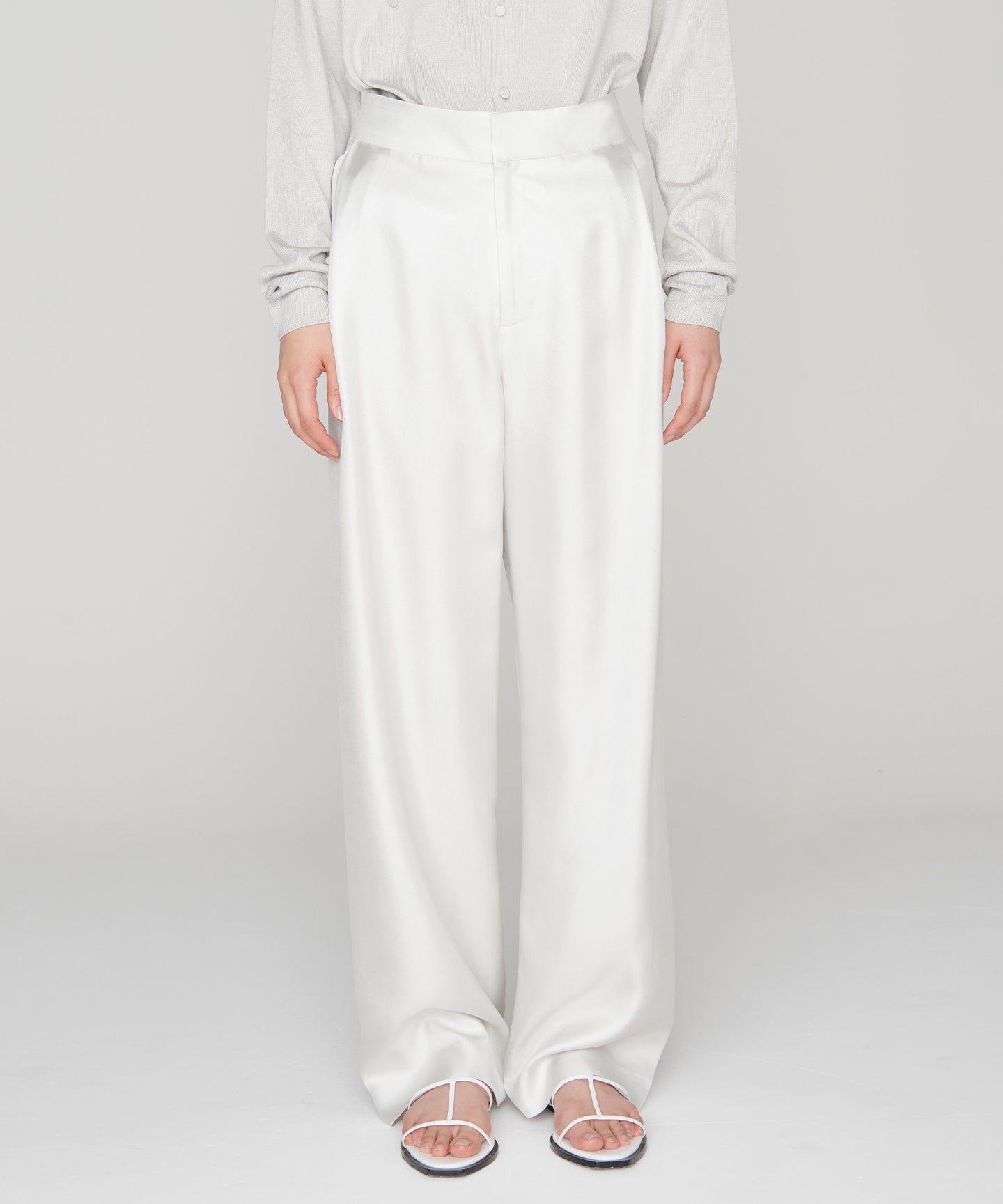 22MM SILK TWILL / SINGLE PLEATED TSUTSUMU PANTS
