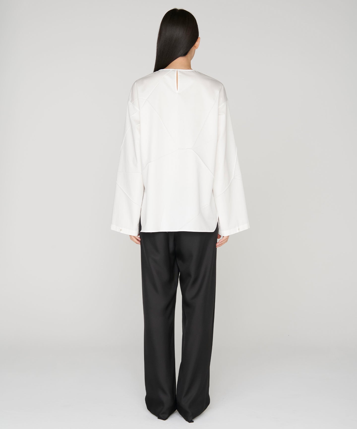 22MM SILK TWILL / SINGLE PLEATED TSUTSUMU PANTS