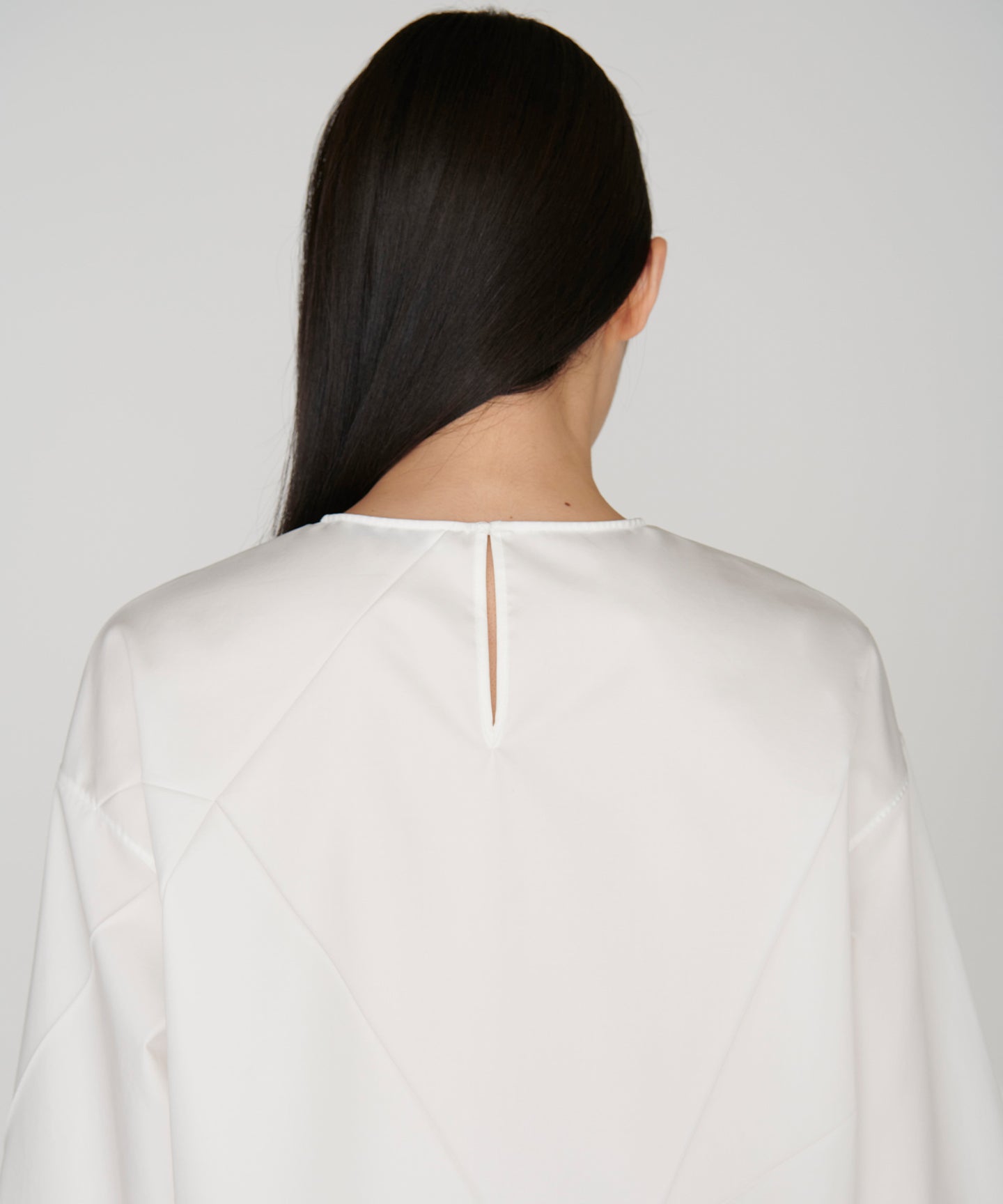 COTTON SATIN BROAD / OPEN THE PLEATS PULLOVER