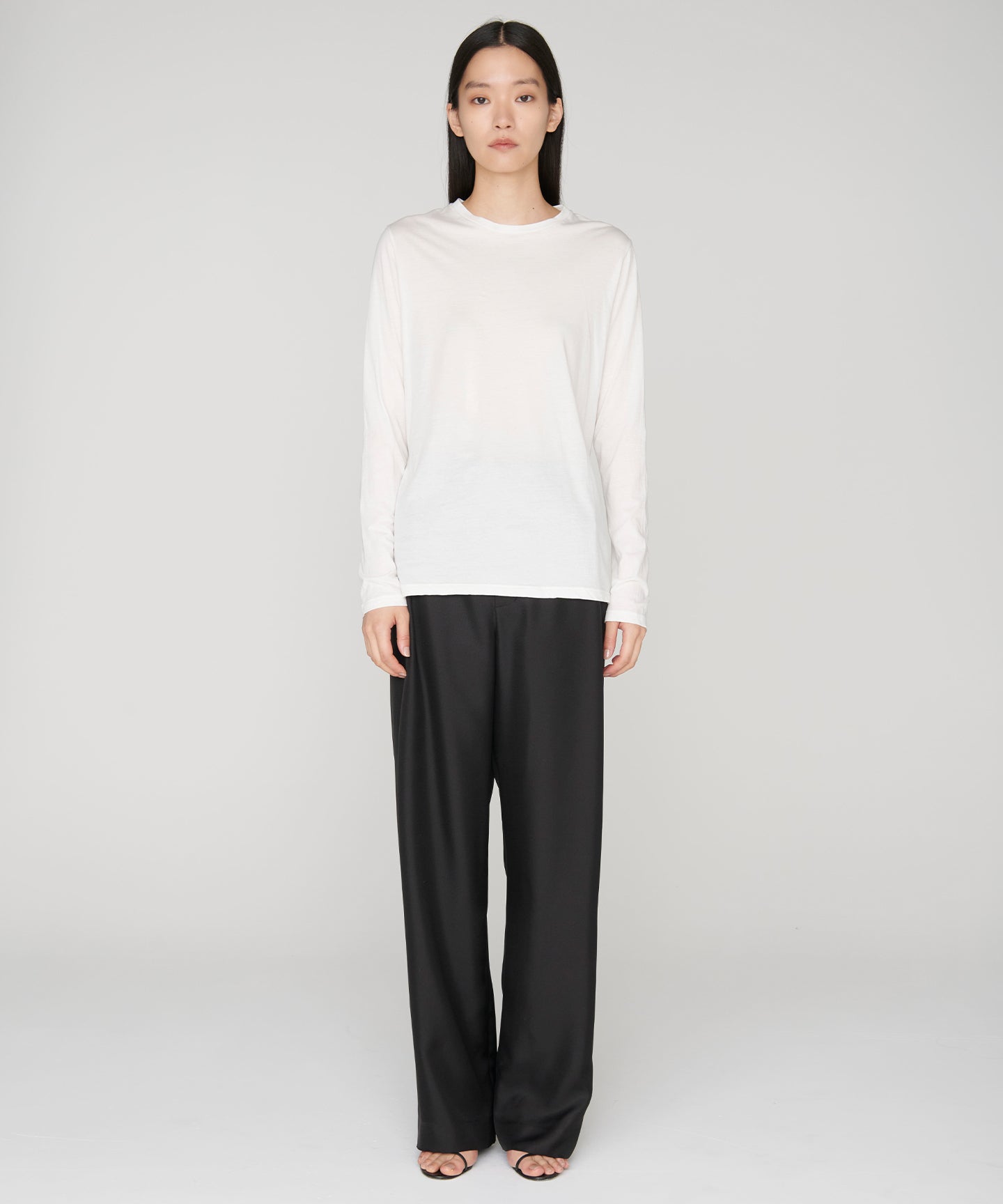 22MM SILK TWILL / SINGLE PLEATED TSUTSUMU PANTS