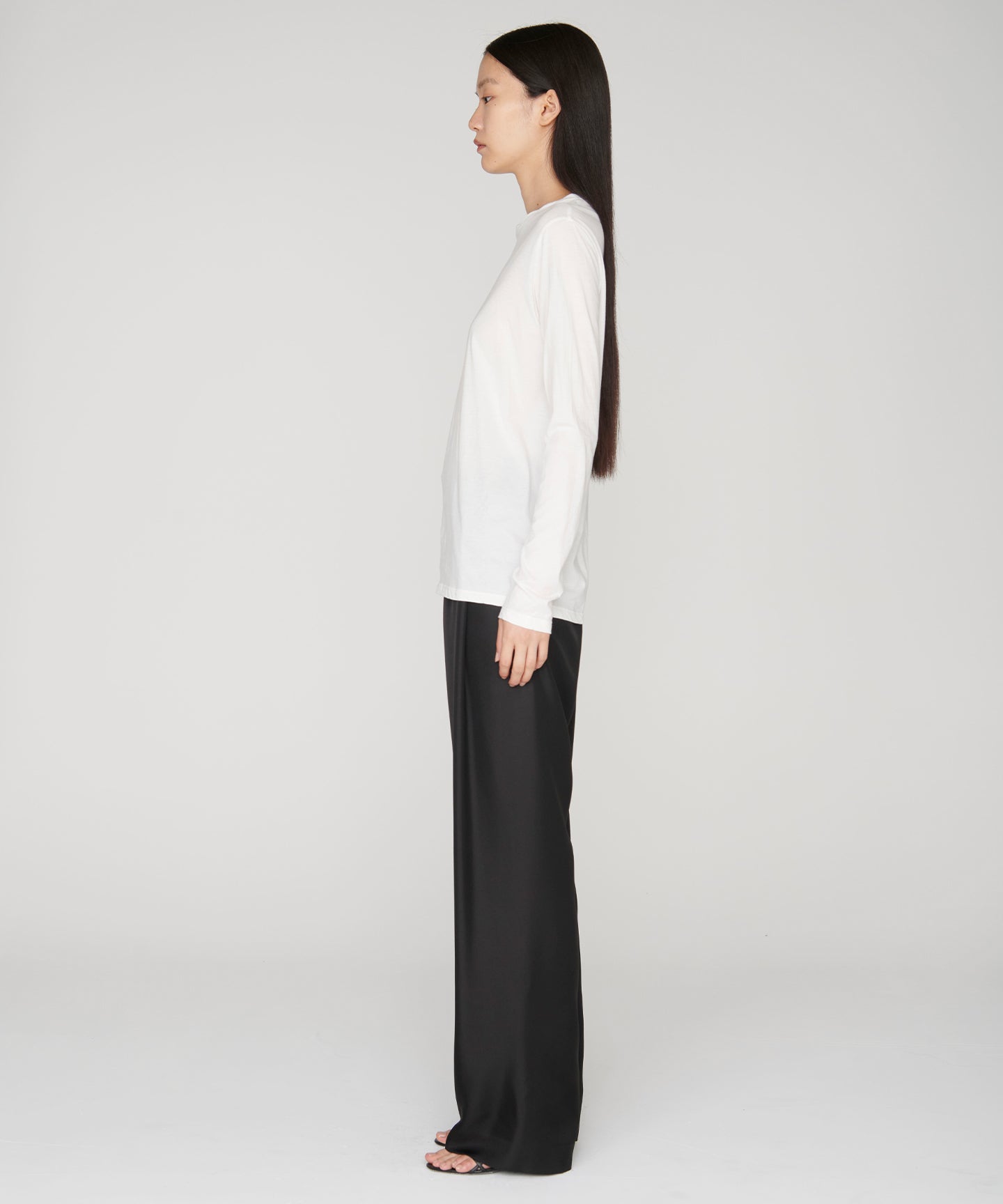 22MM SILK TWILL / SINGLE PLEATED TSUTSUMU PANTS