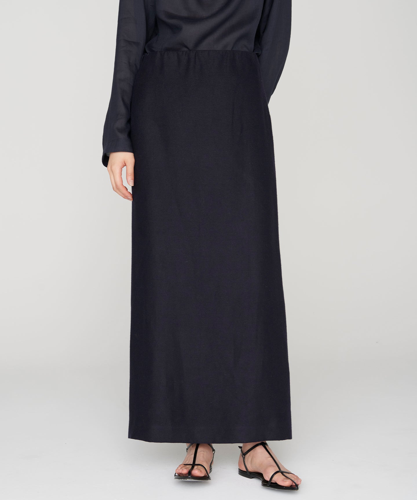 LINEN DOUBLE CLOTH / STRAIGHT SKIRT