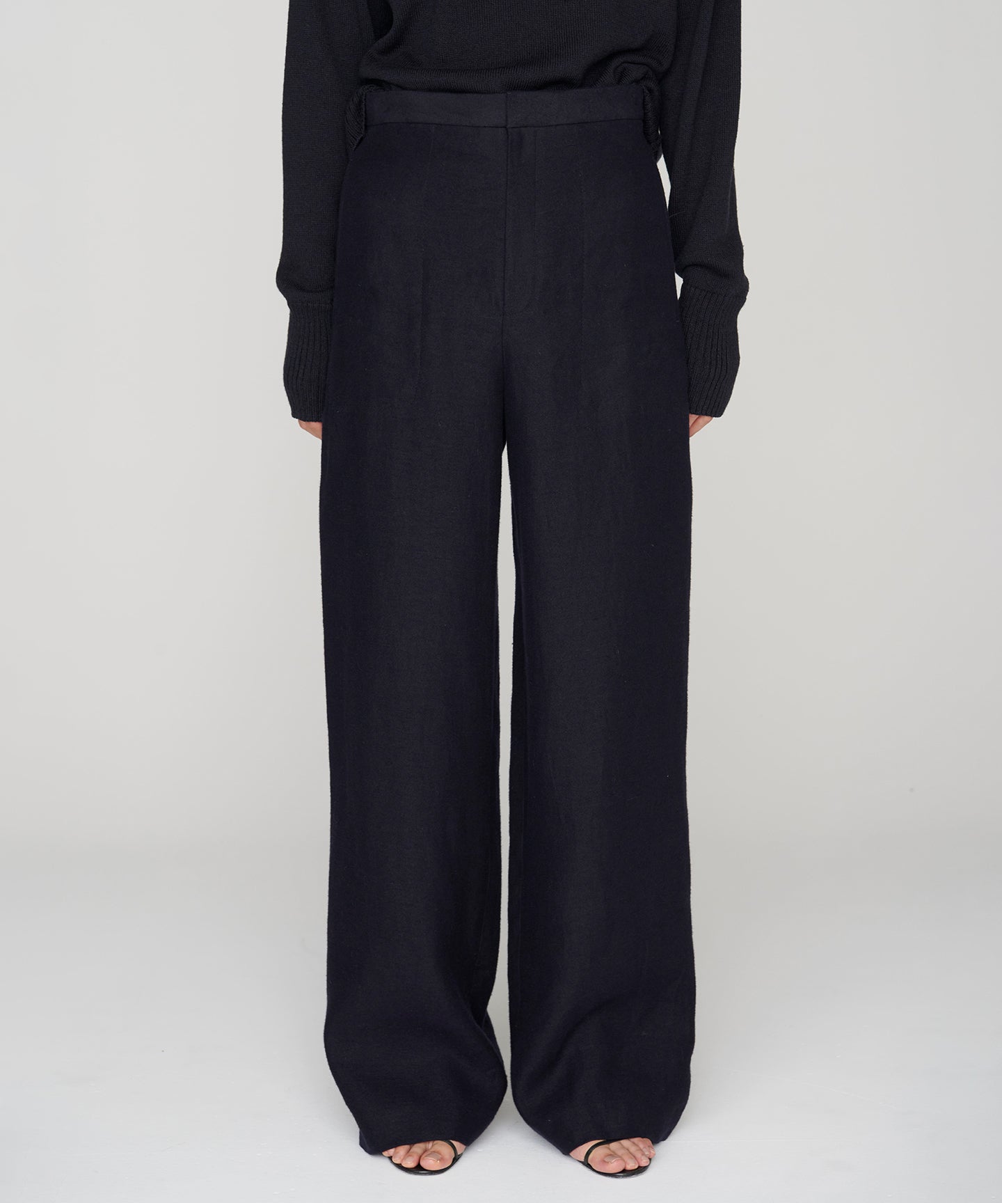 LINEN DOUBLE CLOTH / STRAIGHT TSUTSUMU  PANTS