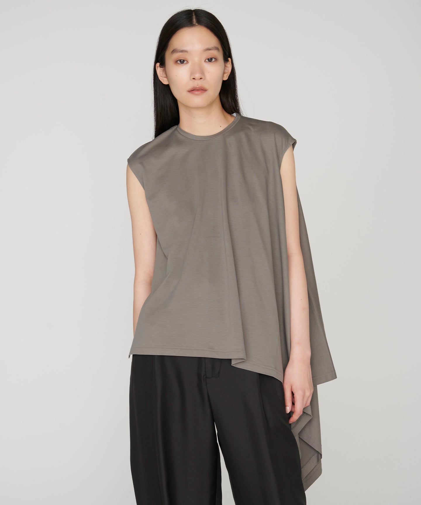 COTTON  LOTUS JERSEY / KASHIGU T-SHIRT
