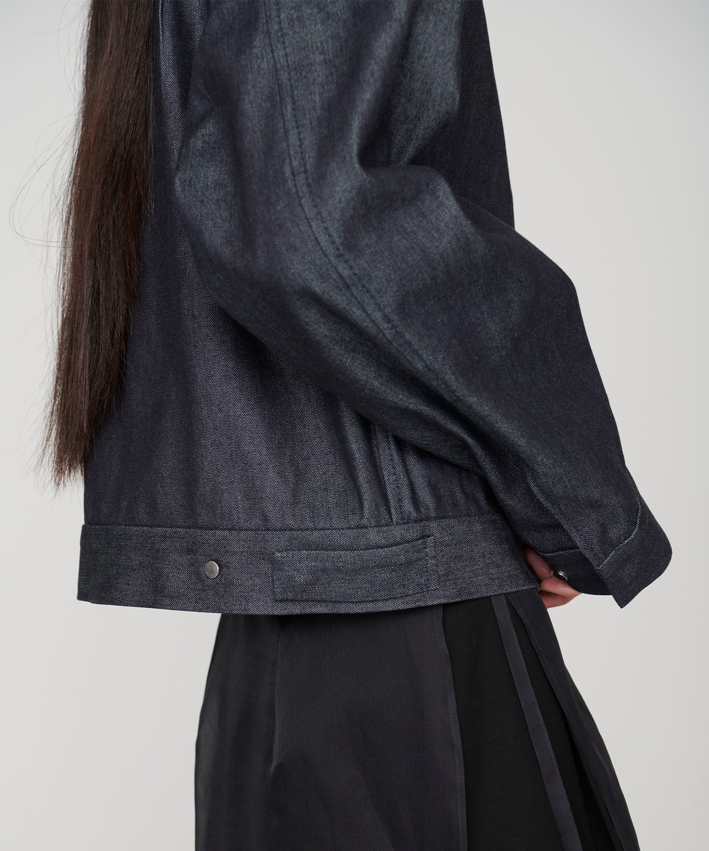 COTTON SILK DENIM / TRUCKER  JACKET