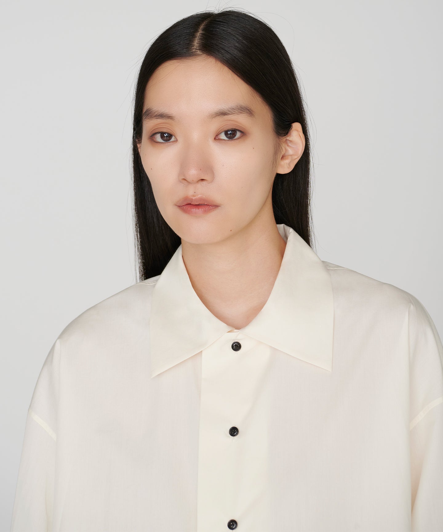 SUPIMA COTTON CASHMERE / OVERSIZED  STITCHED SHIRT