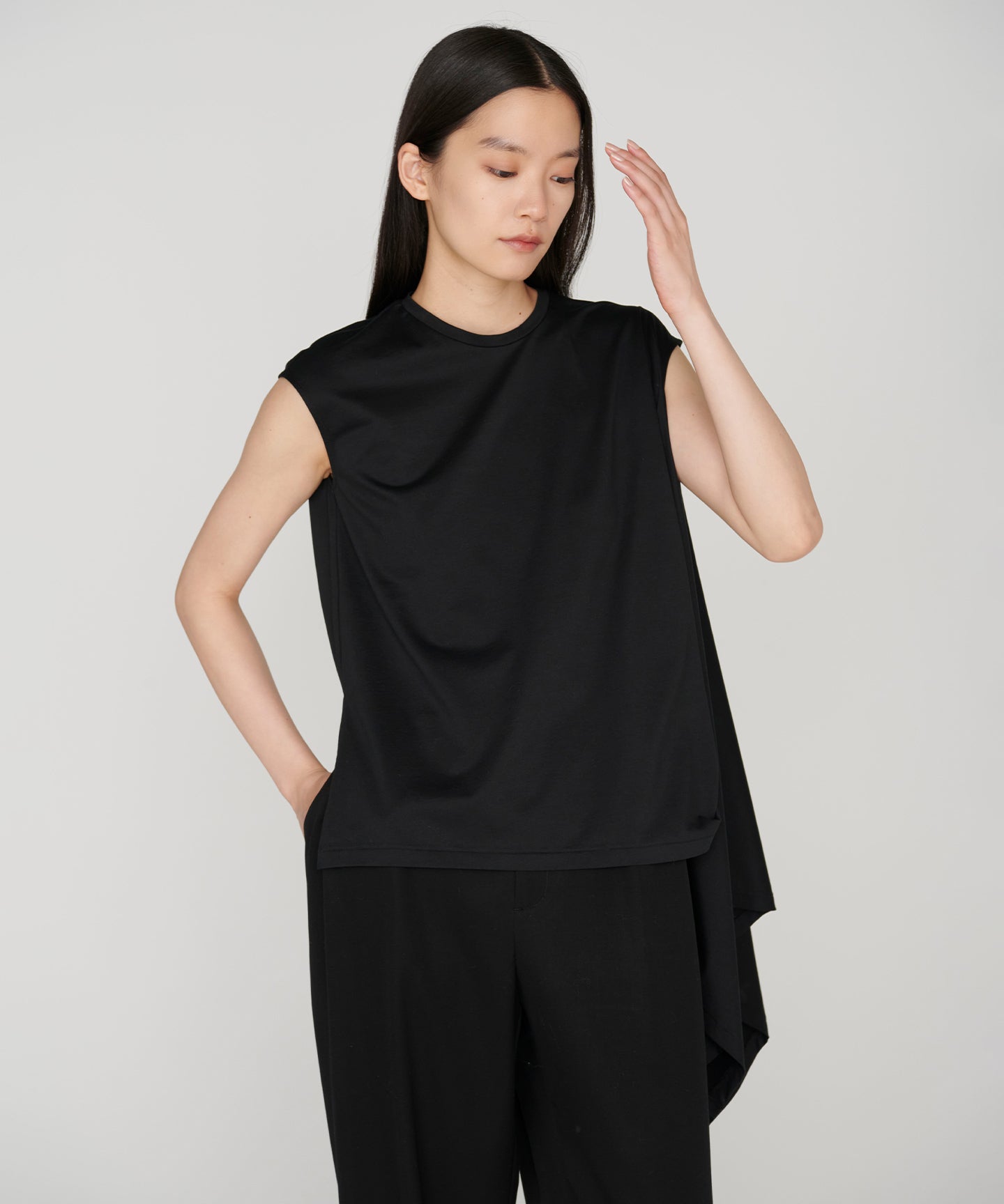 COTTON  LOTUS JERSEY / KASHIGU T-SHIRT