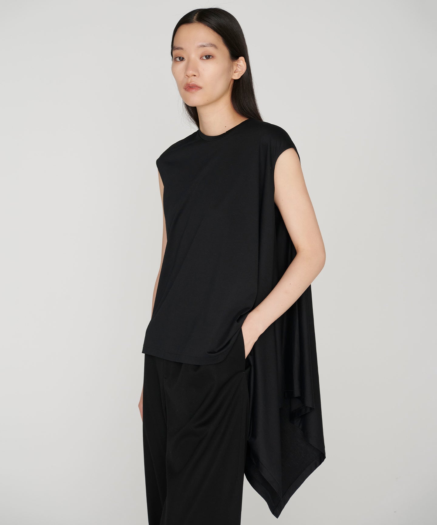 COTTON  LOTUS JERSEY / KASHIGU T-SHIRT