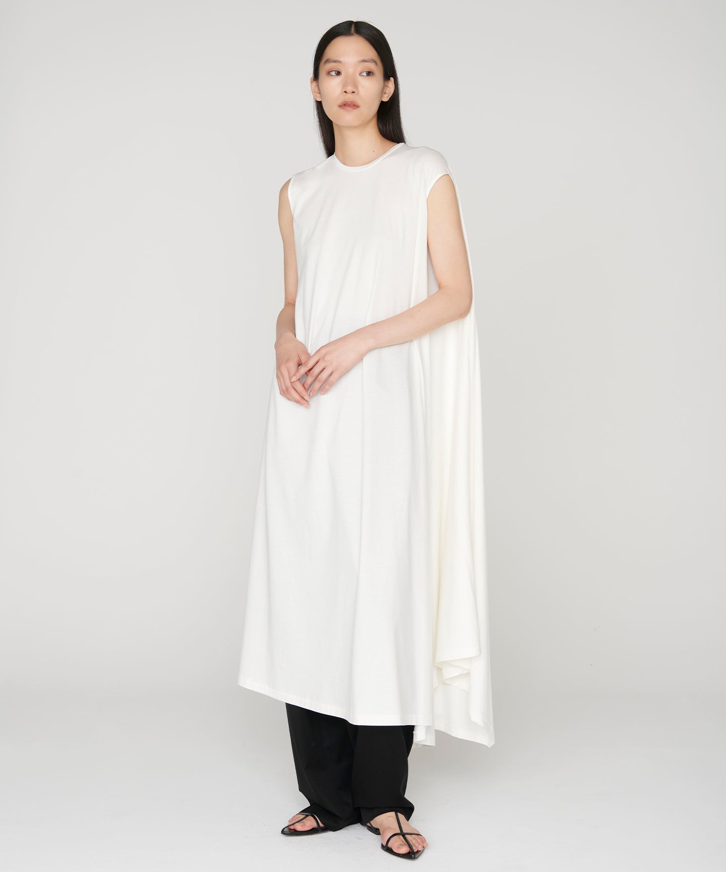 COTTON  LOTUS JERSEY / KASHIGU DRESS