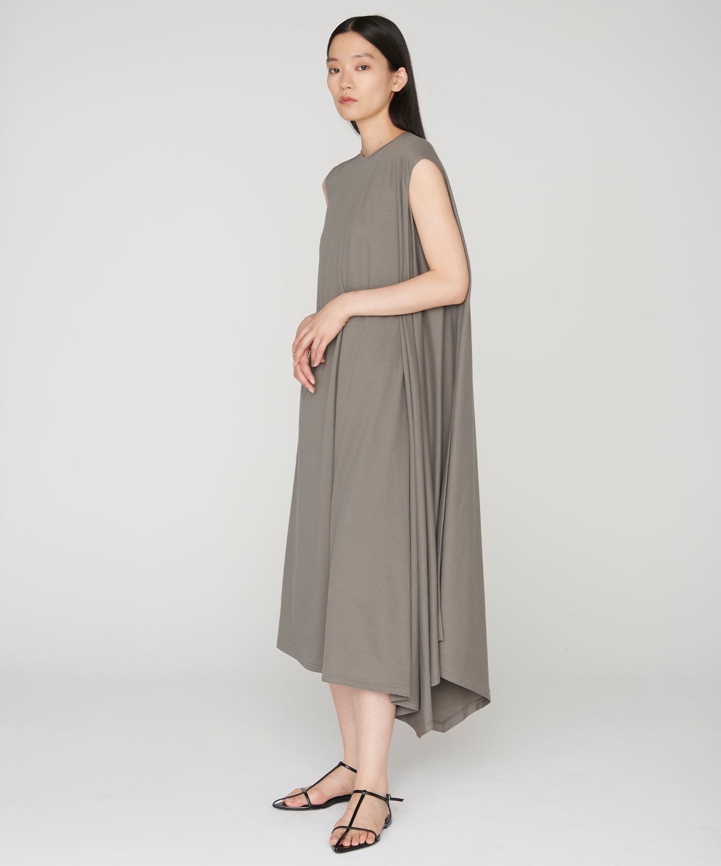 COTTON  LOTUS JERSEY / KASHIGU DRESS