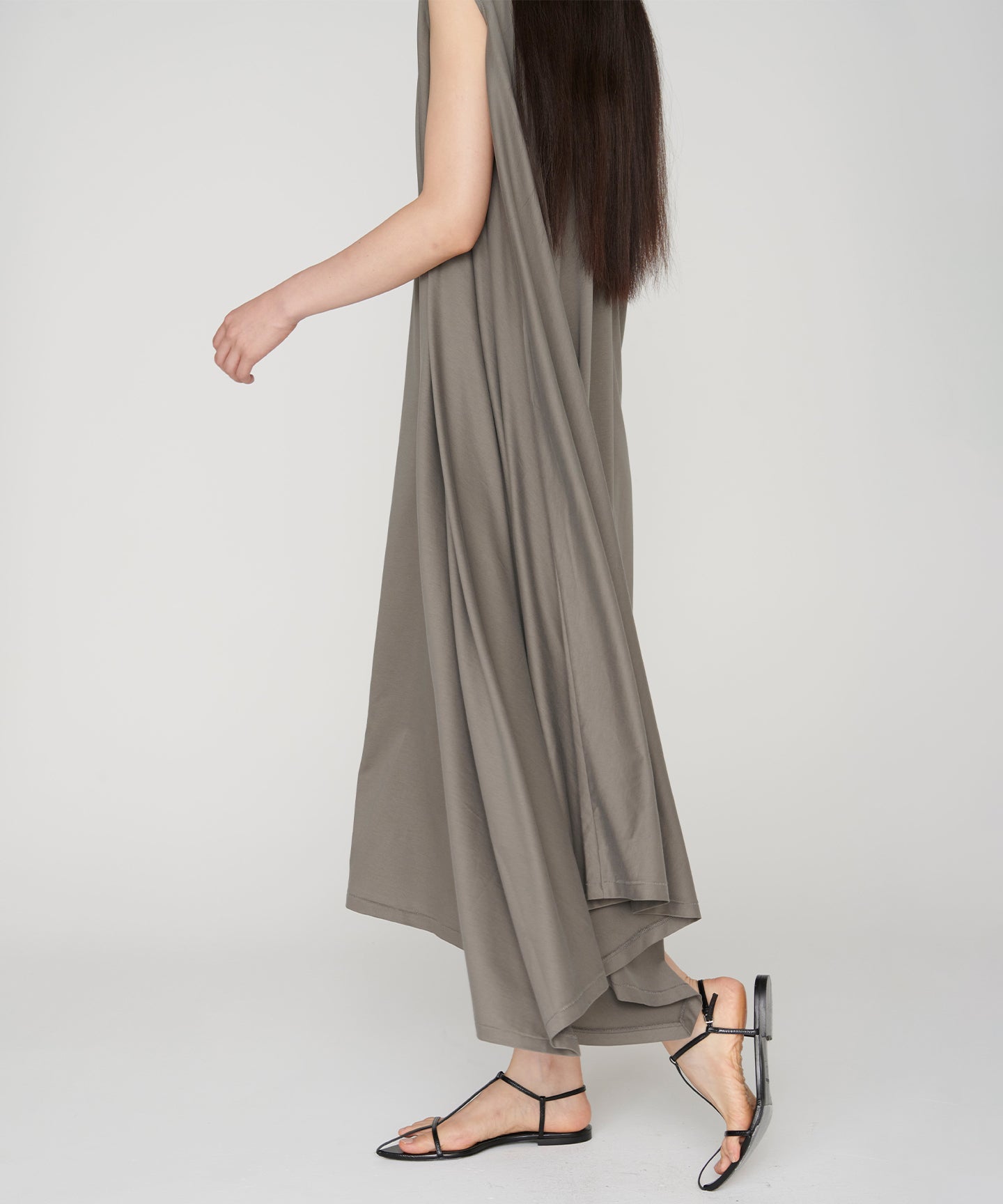 COTTON  LOTUS JERSEY / KASHIGU DRESS
