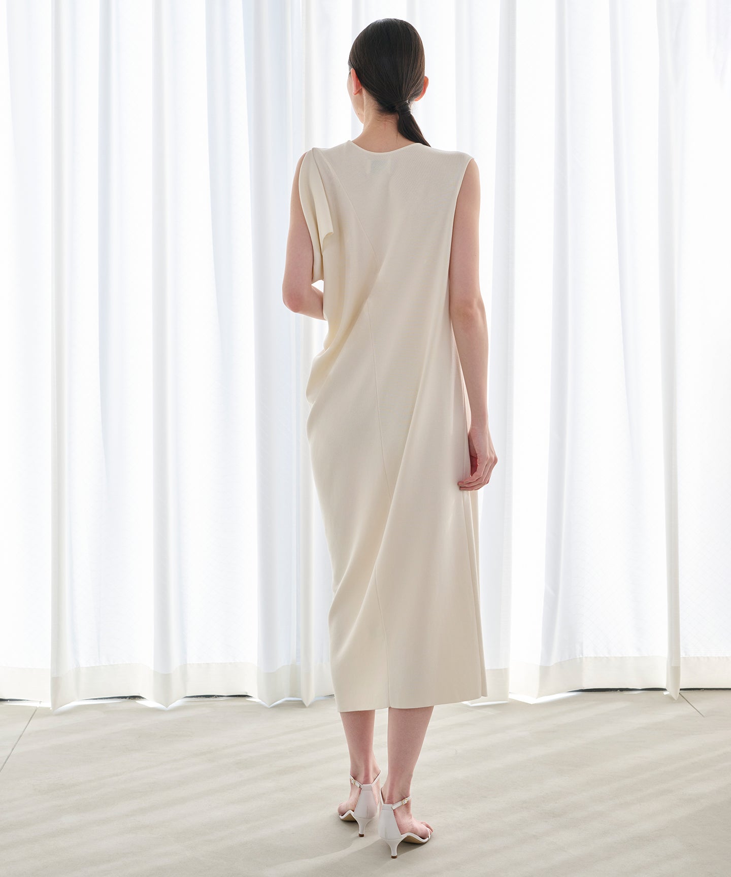 MAT SYNTHETIC / KASHIGU KNIT DRESS