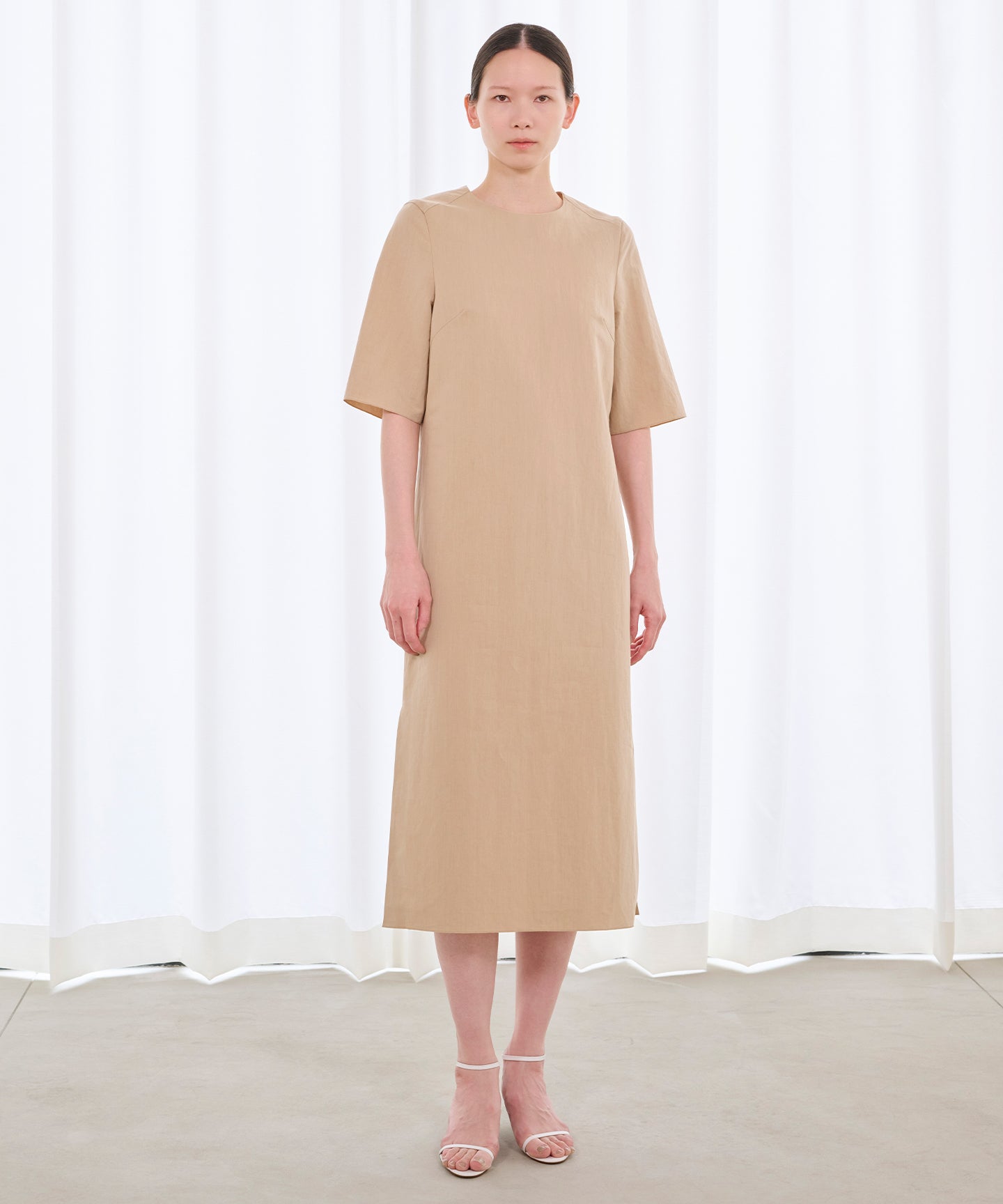 COTTON PAPER / KASHIGU BACKOPEN DRESS