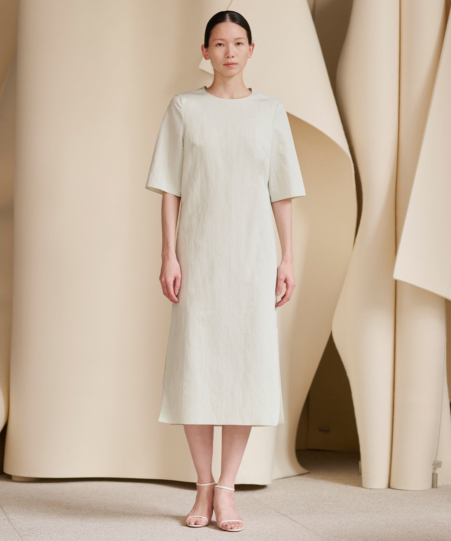 COTTON PAPER / KASHIGU BACKOPEN DRESS