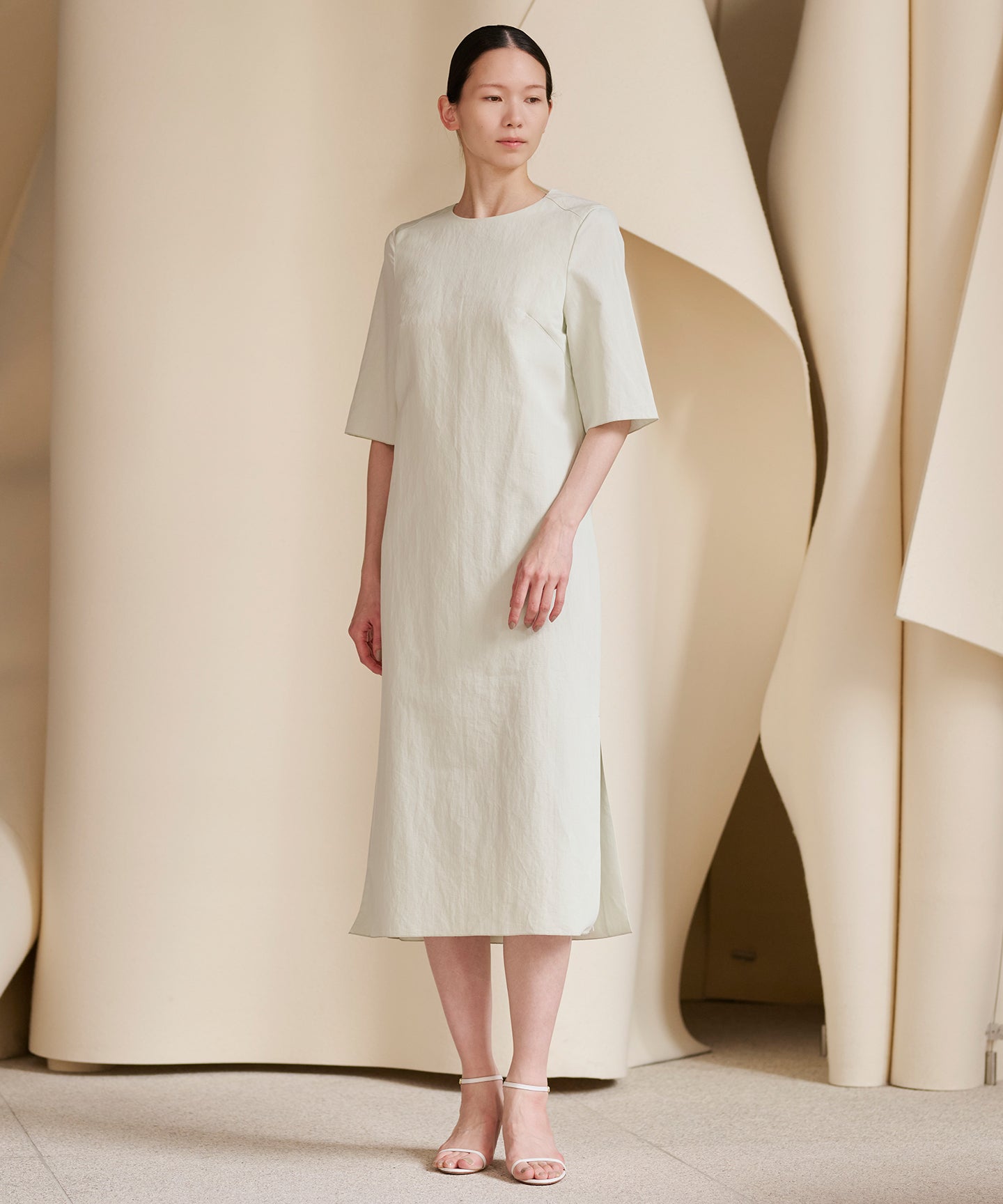 COTTON PAPER / KASHIGU BACKOPEN DRESS