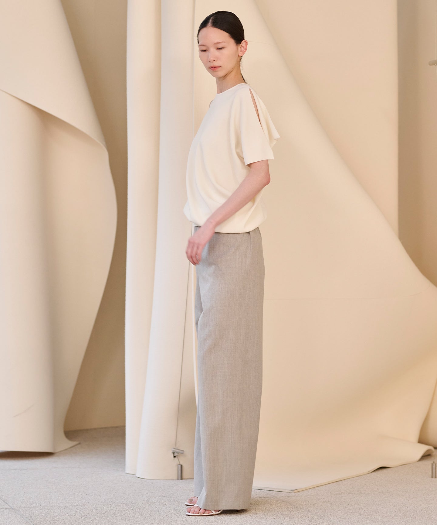 MAT SYNTHETIC / KASHIGU KNIT SLEEVELESS