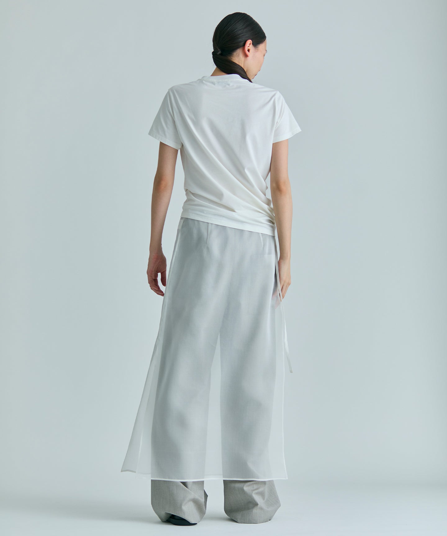 SILK SATIN ORGANDIE / SKIRT