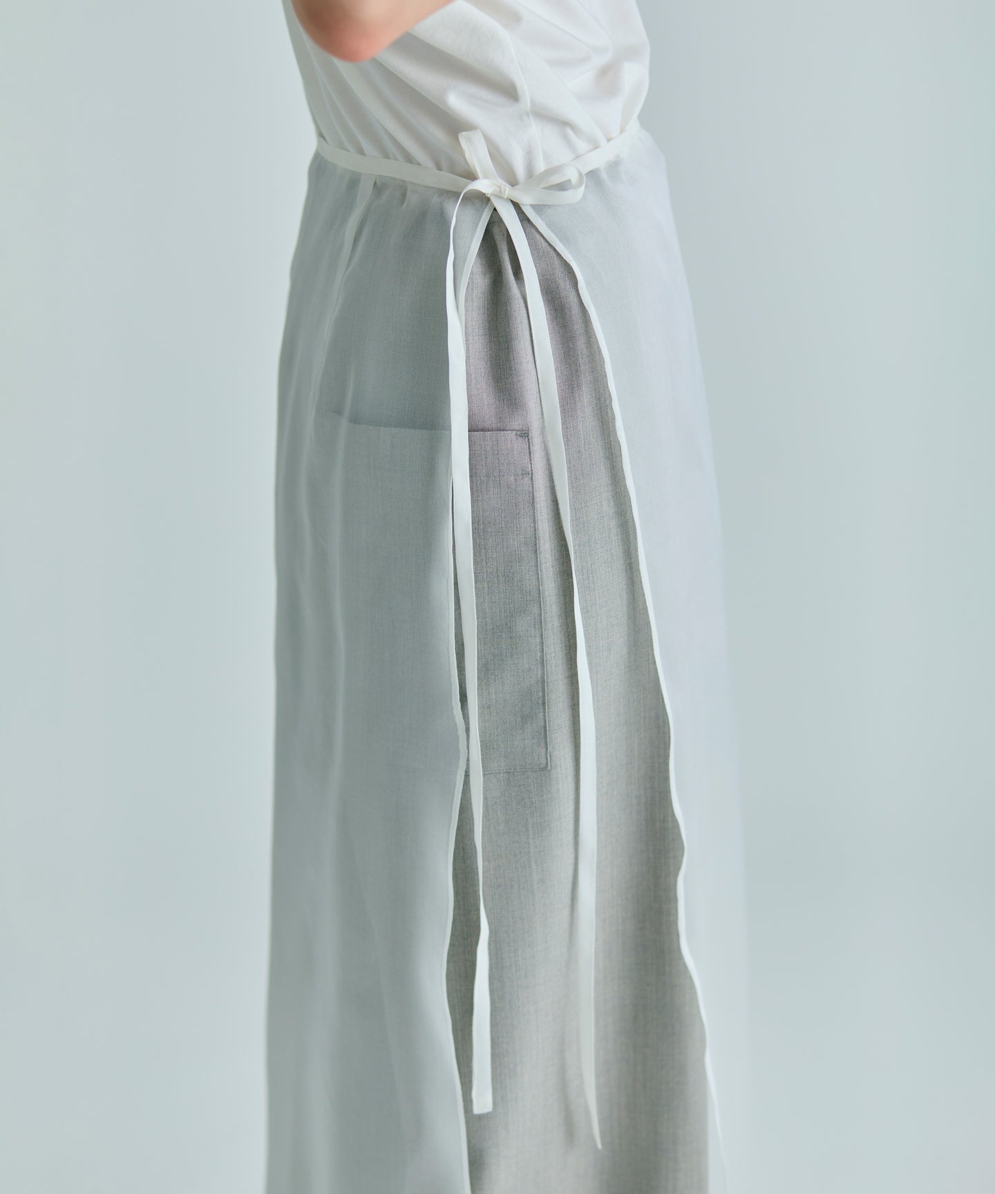 SILK SATIN ORGANDIE / SKIRT